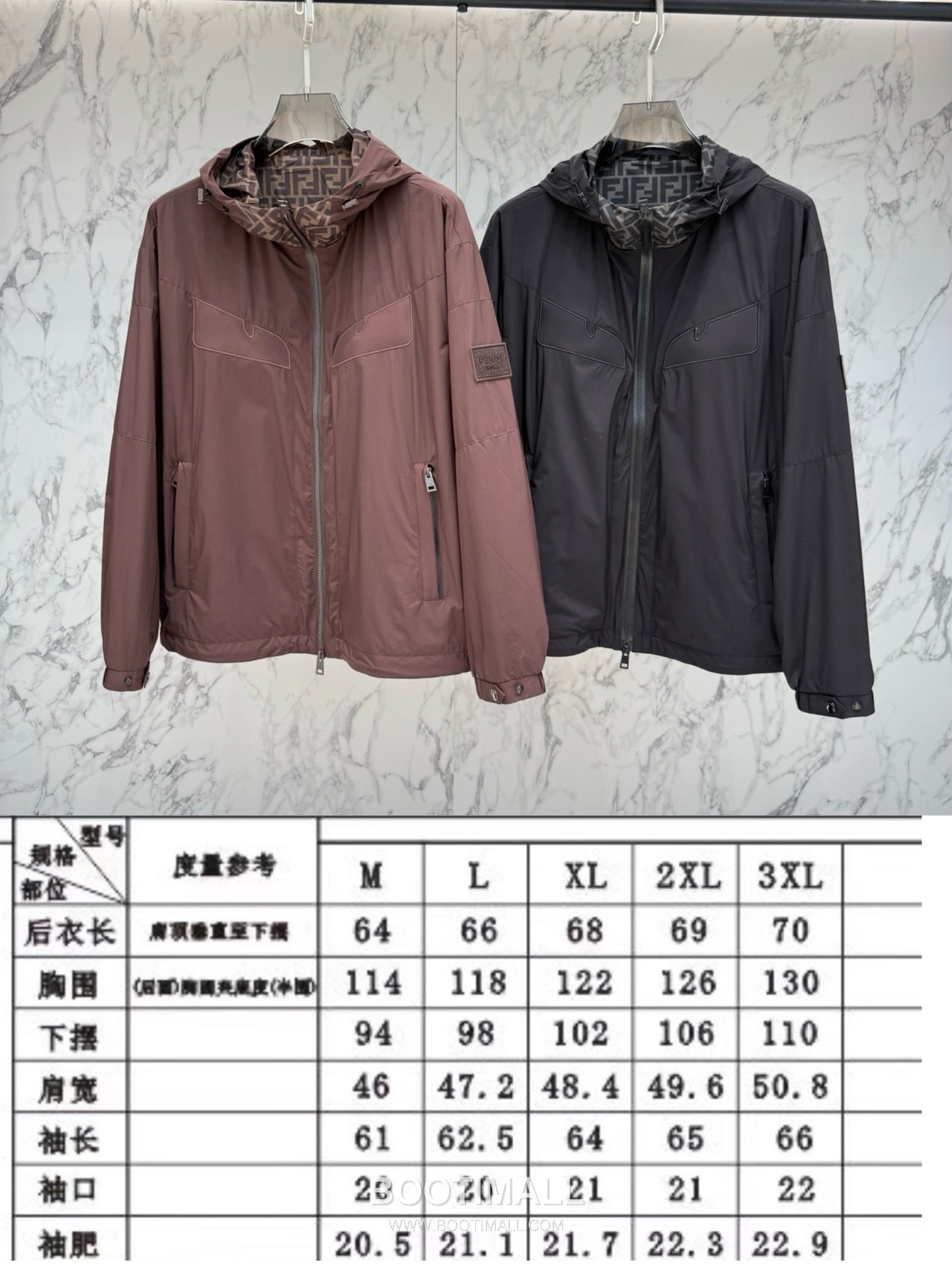 Fendi FF Jacquard Hooded Black Windbreaker 펜디 FF 자카드 후드 블랙 바람막이 10