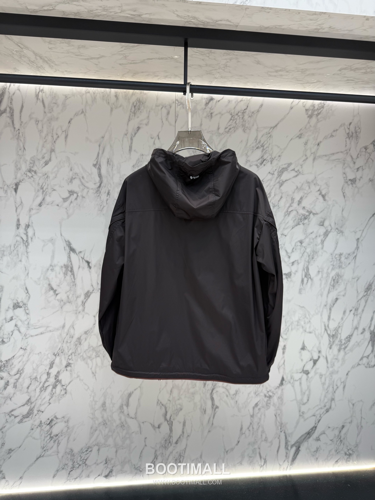 Prada Triangle Logo Hooded Jacket Gray 프라다 트라이앵글 로고 후드 재킷 그레이 3