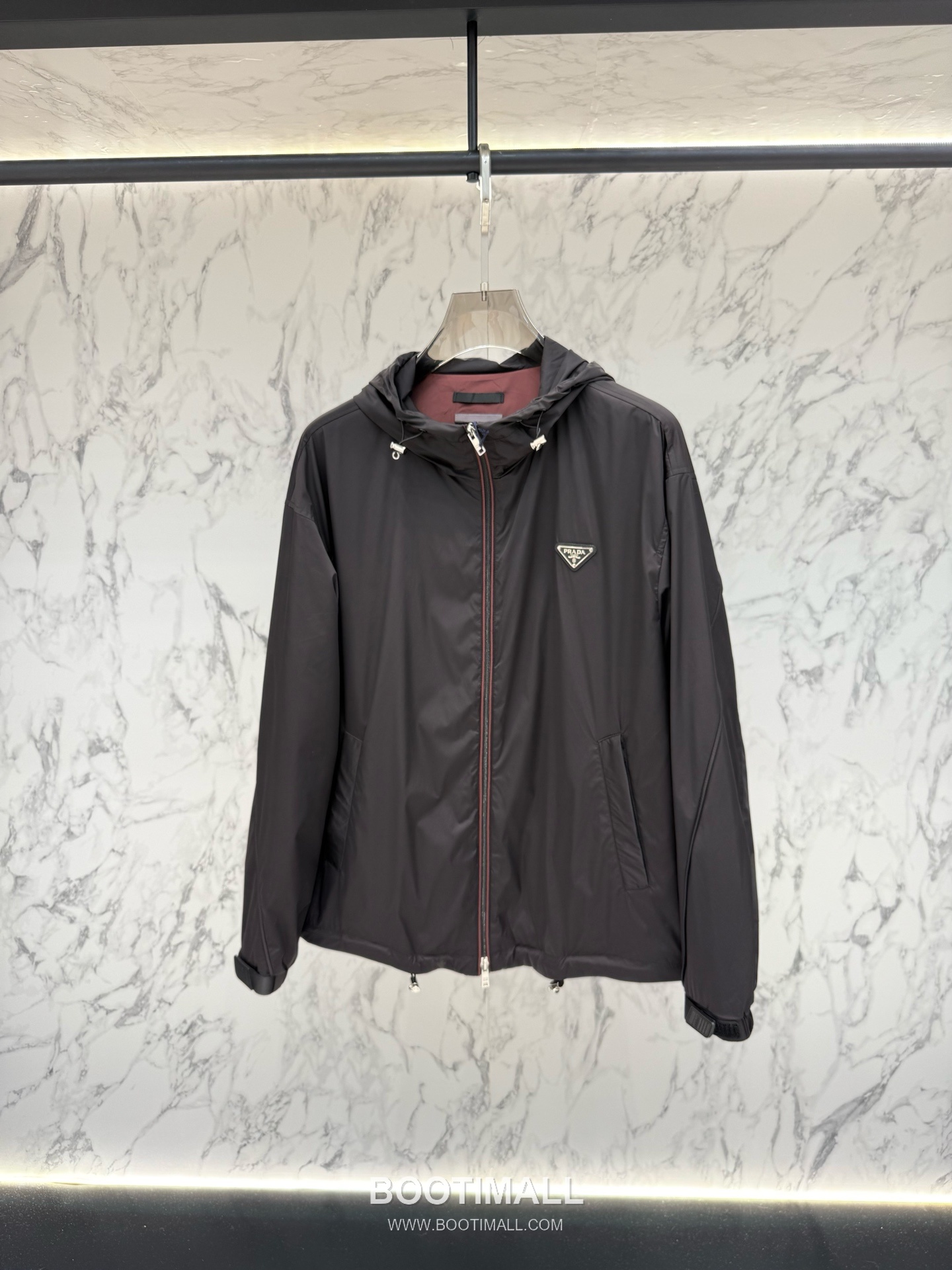 Prada Triangle Logo Hooded Jacket Gray 프라다 트라이앵글 로고 후드 재킷 그레이 5