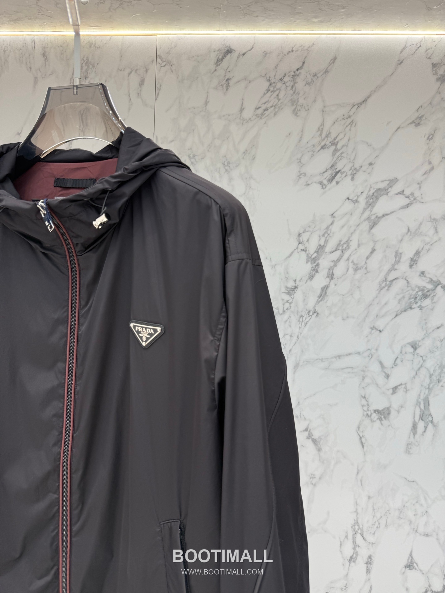 Prada Triangle Logo Hooded Jacket Gray 프라다 트라이앵글 로고 후드 재킷 그레이 6