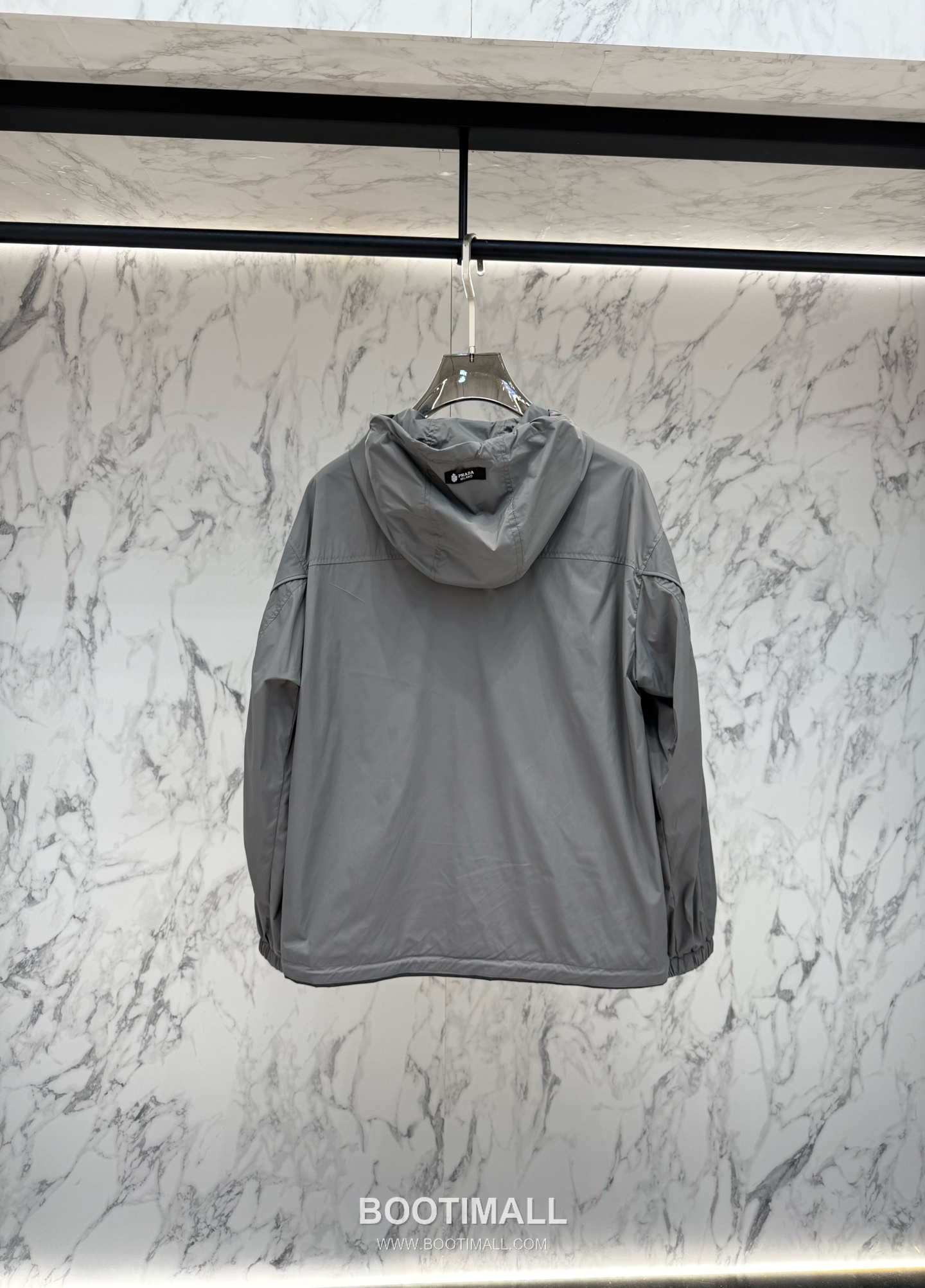 Prada Triangle Logo Hooded Jacket Gray 프라다 트라이앵글 로고 후드 재킷 그레이 3