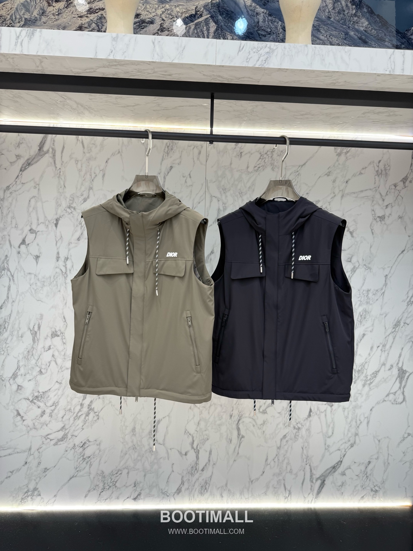 Dior Hooded Utility Khaki Windbreaker 디올 후드 유틸리티 카키 바람막이 2
