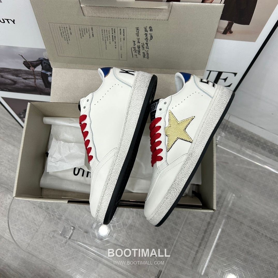 Golden Goose Super-Star Distressed Low-Top Cowhide Terry Cloth Red Sneakers 골든구스 슈퍼스타 디스트레스드 로우탑 소가죽 테리 레드 스니커즈 2