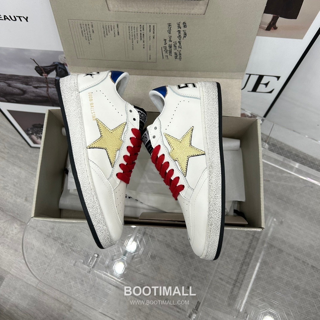 Golden Goose Super-Star Distressed Low-Top Cowhide Terry Cloth Red Sneakers 골든구스 슈퍼스타 디스트레스드 로우탑 소가죽 테리 레드 스니커즈 3