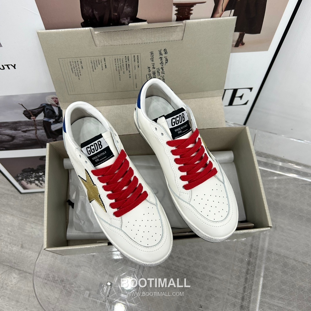 Golden Goose Super-Star Distressed Low-Top Cowhide Terry Cloth Red Sneakers 골든구스 슈퍼스타 디스트레스드 로우탑 소가죽 테리 레드 스니커즈 4