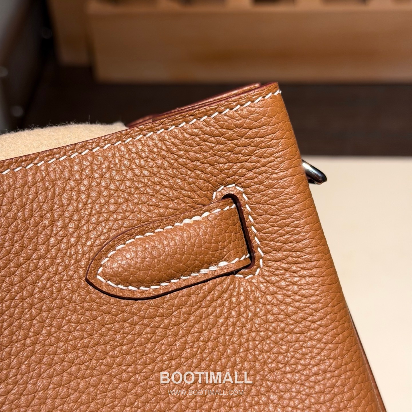 Hermes So Kelly 22 Togo Leather Gold Shoulder Bag 에르메스 소 켈리 22 토고 가죽 골드 숄더백 22cm 6