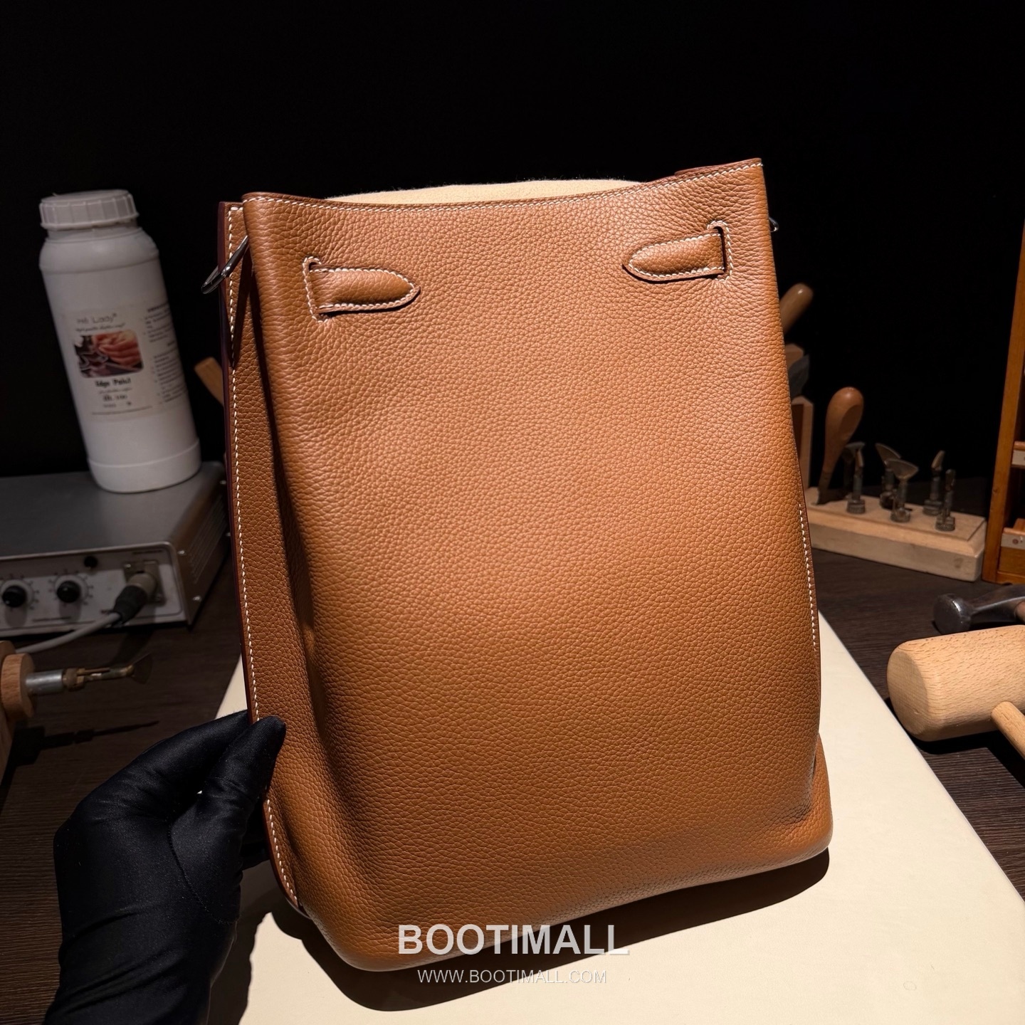 Hermes So Kelly 22 Togo Leather Gold Shoulder Bag 에르메스 소 켈리 22 토고 가죽 골드 숄더백 22cm 7