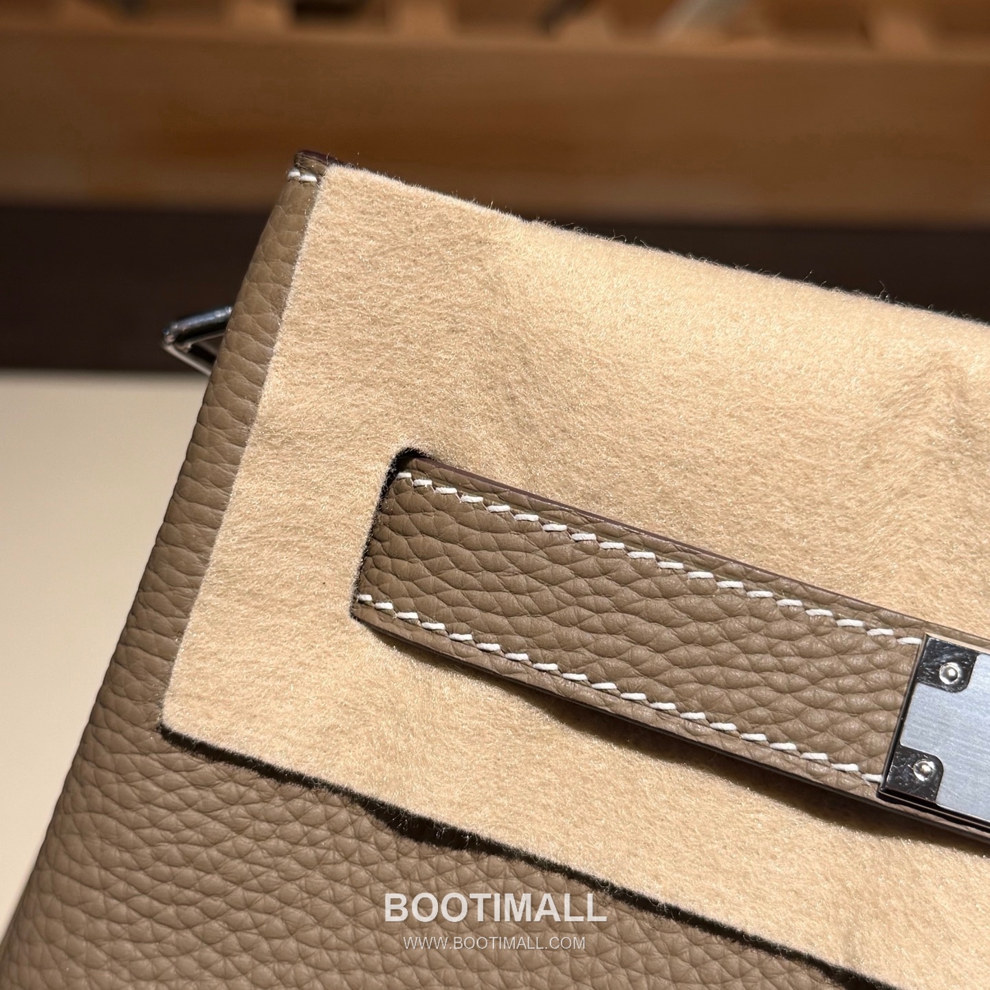 Hermes So Kelly 22 Togo Leather Etoupe Shoulder Bag 에르메스 소 켈리 22 토고 가죽 에토프 숄더백 22cm 6