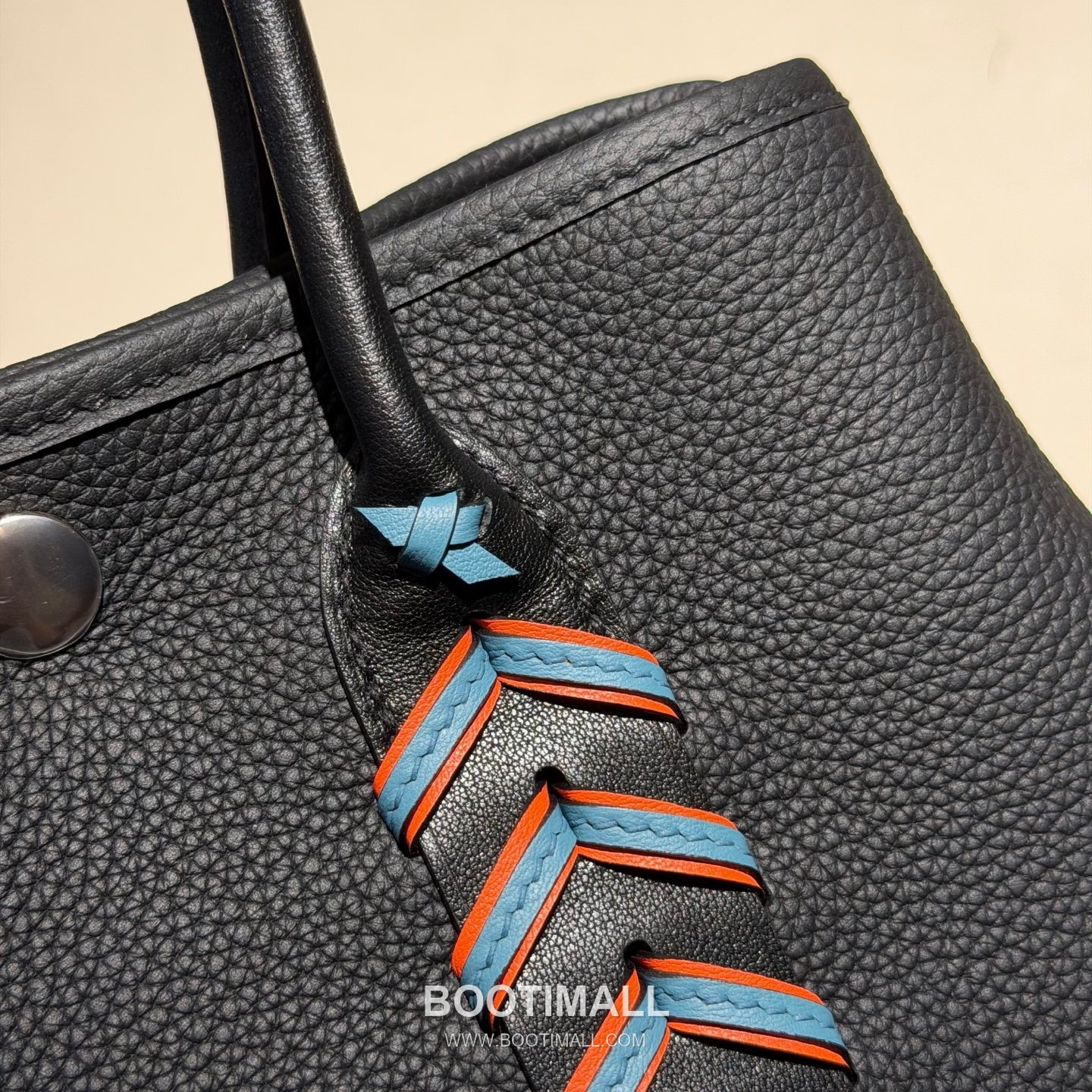Hermès Neo Garden 23 Woven Ntogo and Swift Calfskin Black Tote Bag 에르메스 네오 가든 23 위븐 엔토고·스위프트 송아지 가죽 블랙 토트백 23cm 5