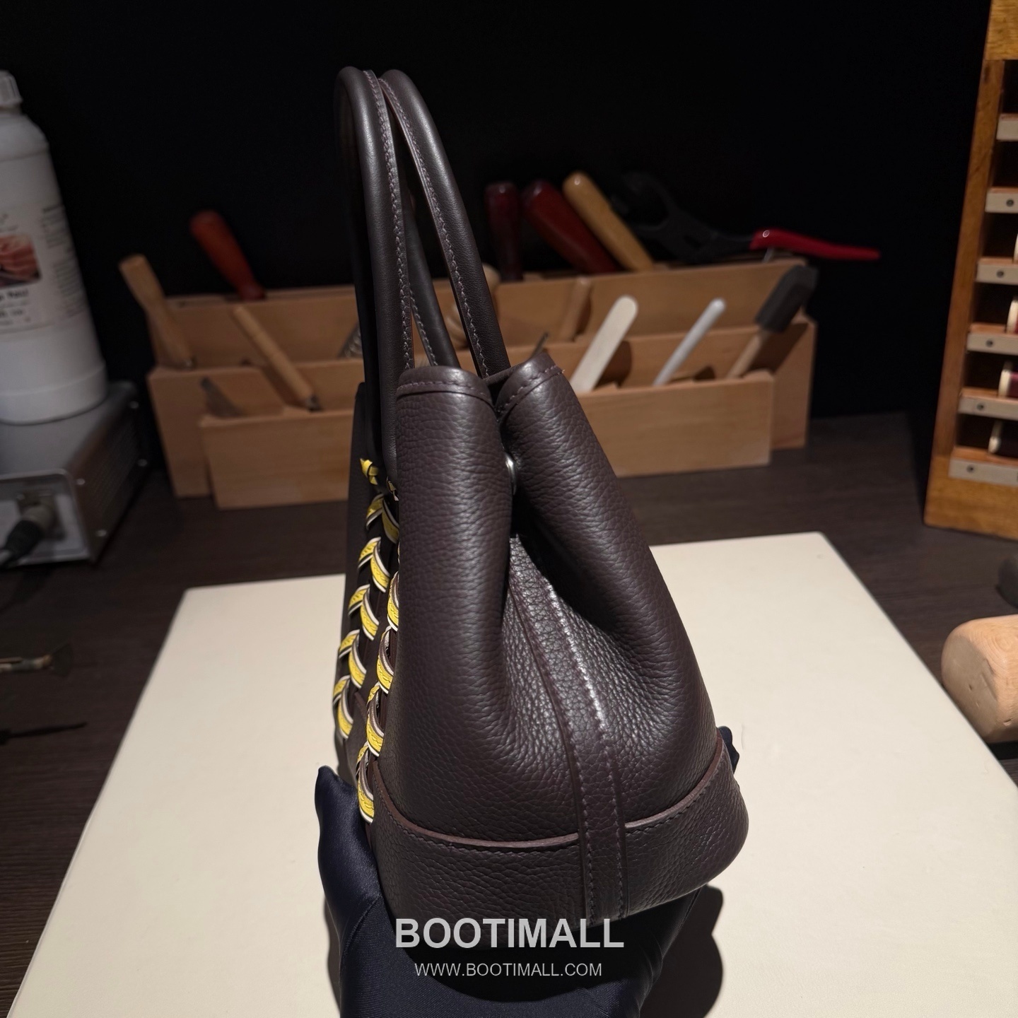 Hermès Neo Garden 23 Braided Ntogo and Swift Calfskin Ebony Tote Bag 에르메스 네오 가든 23 브레이디드 엔토고·스위프트 송아지 가죽 에보니 토트백 23cm 6