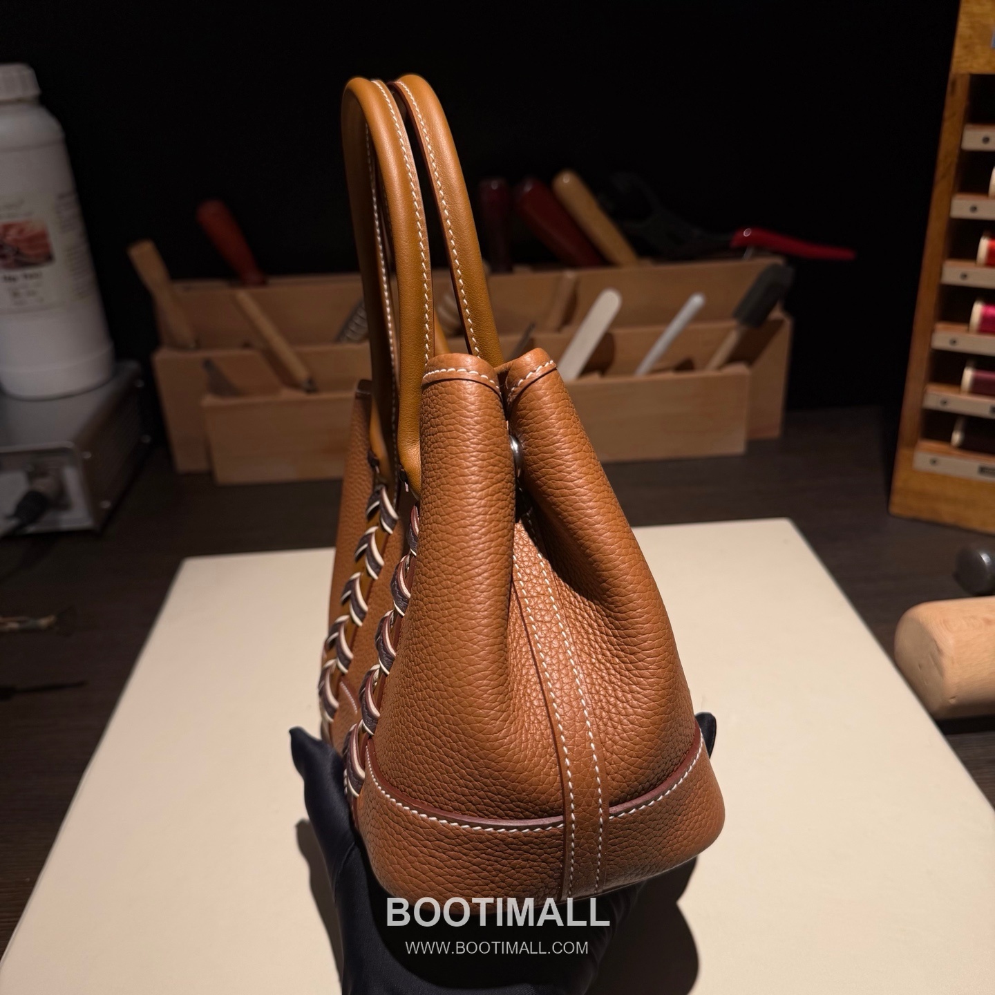 Hermès Neo Garden 23 Woven Ntogo and Swift Calfskin Black Tote Bag 에르메스 네오 가든 23 위븐 엔토고·스위프트 송아지 가죽 블랙 토트백 6