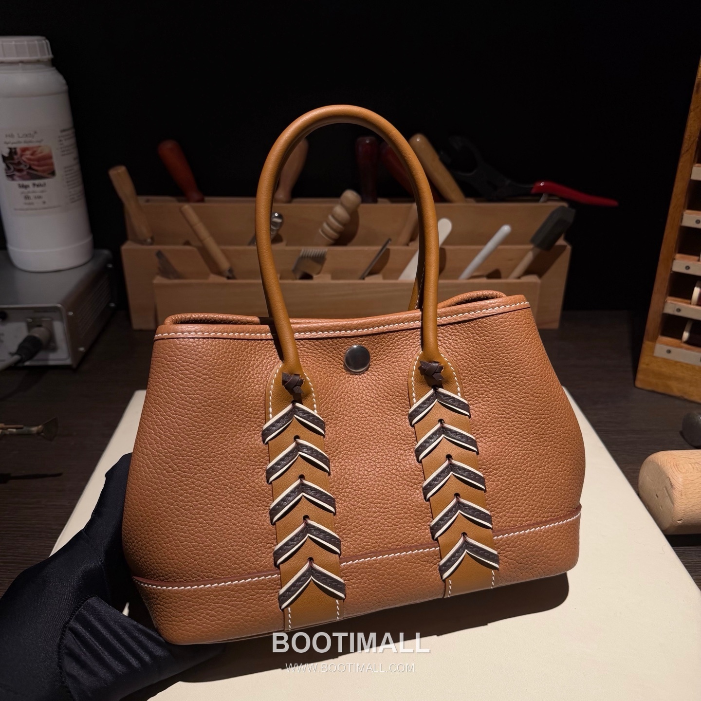 Hermès Neo Garden 23 Woven Ntogo and Swift Calfskin Black Tote Bag 에르메스 네오 가든 23 위븐 엔토고·스위프트 송아지 가죽 블랙 토트백 7