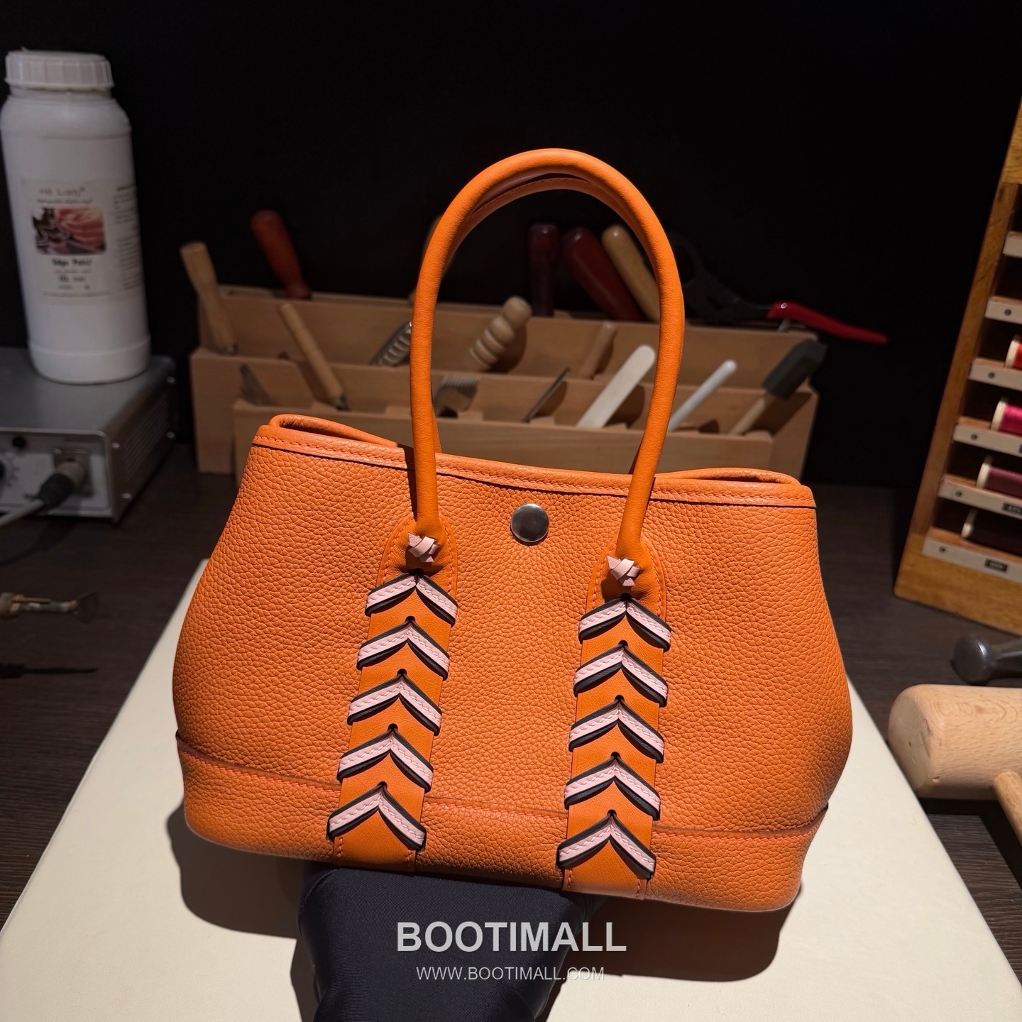Hermès Neo Garden 23 Woven Ntogo and Swift Calfskin Black Tote Bag 에르메스 네오 가든 23 위븐 엔토고·스위프트 송아지 가죽 블랙 토트백 4