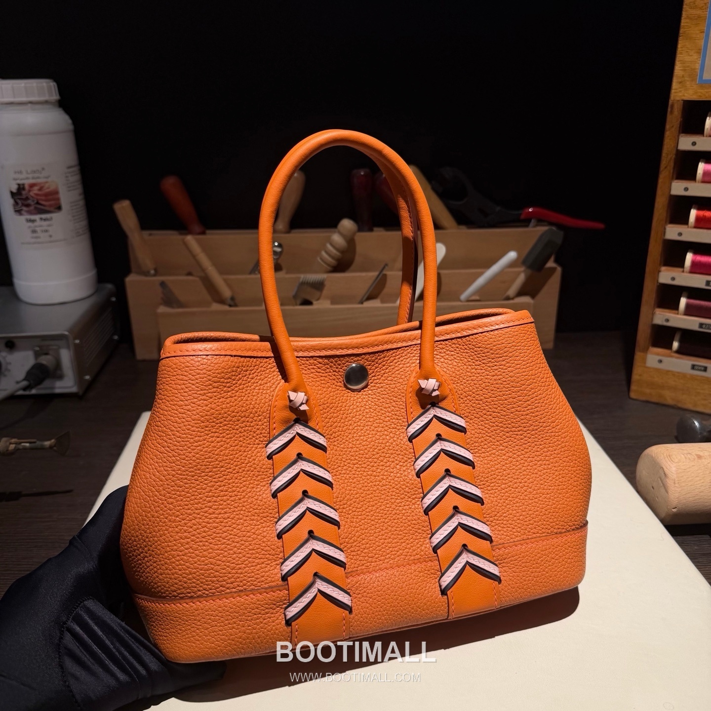 Hermès Neo Garden 23 Woven Ntogo and Swift Calfskin Black Tote Bag 에르메스 네오 가든 23 위븐 엔토고·스위프트 송아지 가죽 블랙 토트백 9