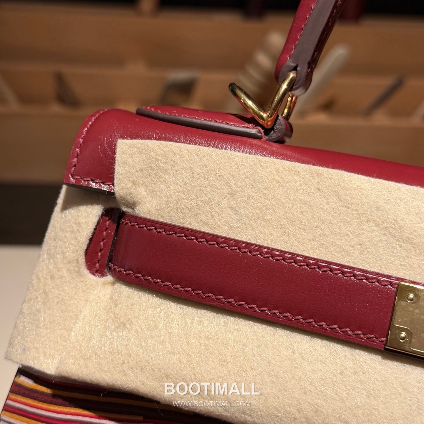 Hermes Kelly 28 Lambskin Leather Red Top Handle Bag 에르메스 켈리 28 램스킨 레더 레드 탑핸들백 28cm 6
