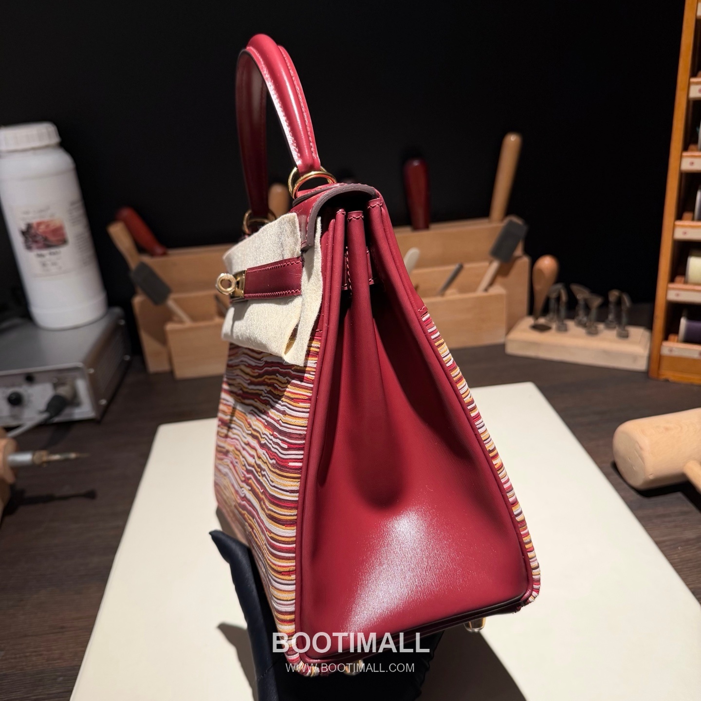 Hermes Kelly 28 Lambskin Leather Red Top Handle Bag 에르메스 켈리 28 램스킨 레더 레드 탑핸들백 28cm 8