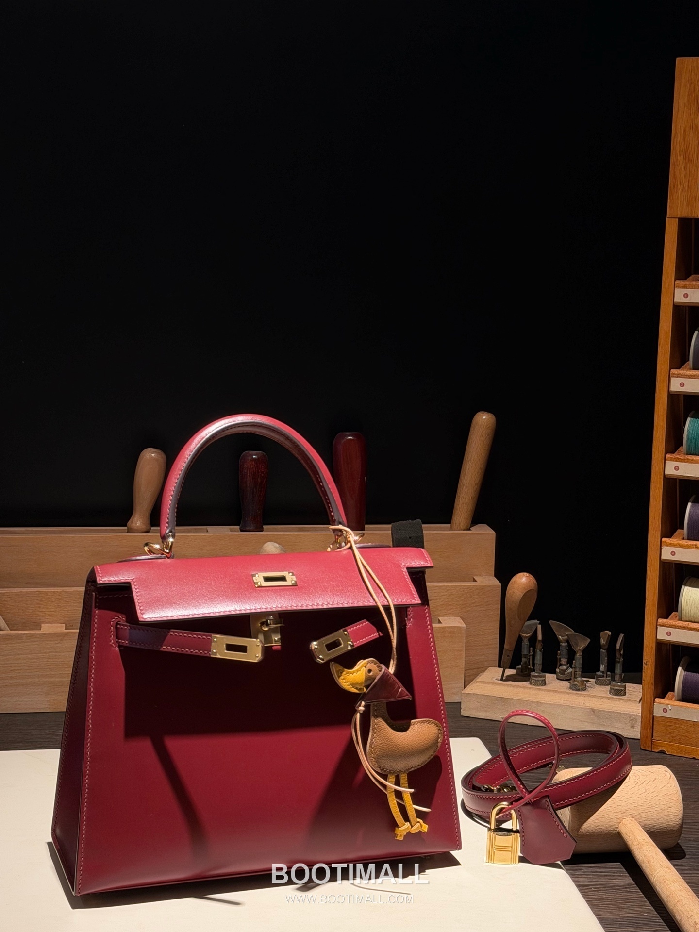 Hermes Kelly 25 Box Calf Rouge H Top Handle Bag 에르메스 켈리 25 박스 카프 루즈 H 탑핸들백 25cm 1