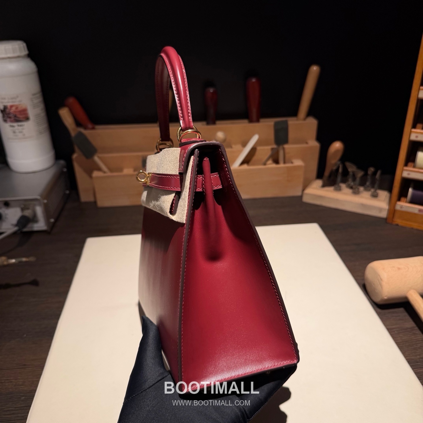 Hermes Kelly 25 Box Calf Rouge H Top Handle Bag 에르메스 켈리 25 박스 카프 루즈 H 탑핸들백 25cm 7