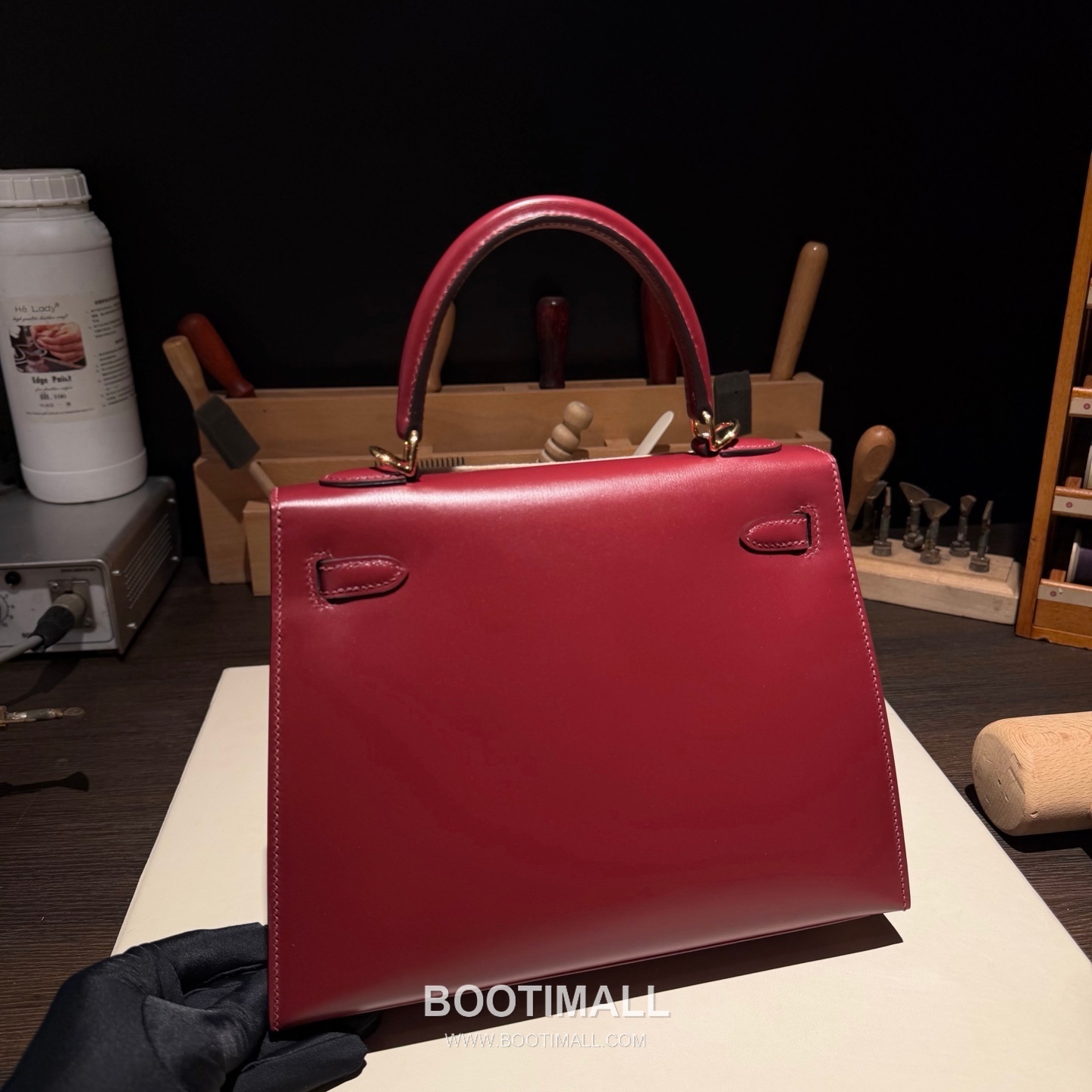 Hermes Kelly 25 Box Calf Rouge H Top Handle Bag 에르메스 켈리 25 박스 카프 루즈 H 탑핸들백 25cm 8