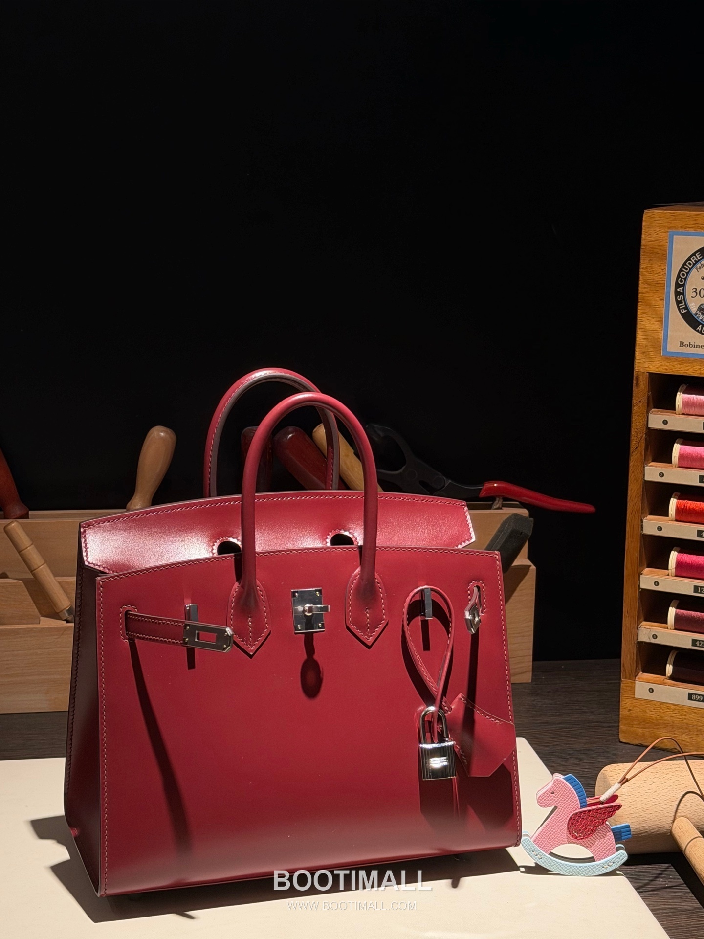 Hermes Birkin 25 Box Calf Rouge H Top Handle Bag 에르메스 버킨 25 박스 카프 루즈 H 탑핸들백 25cm 1