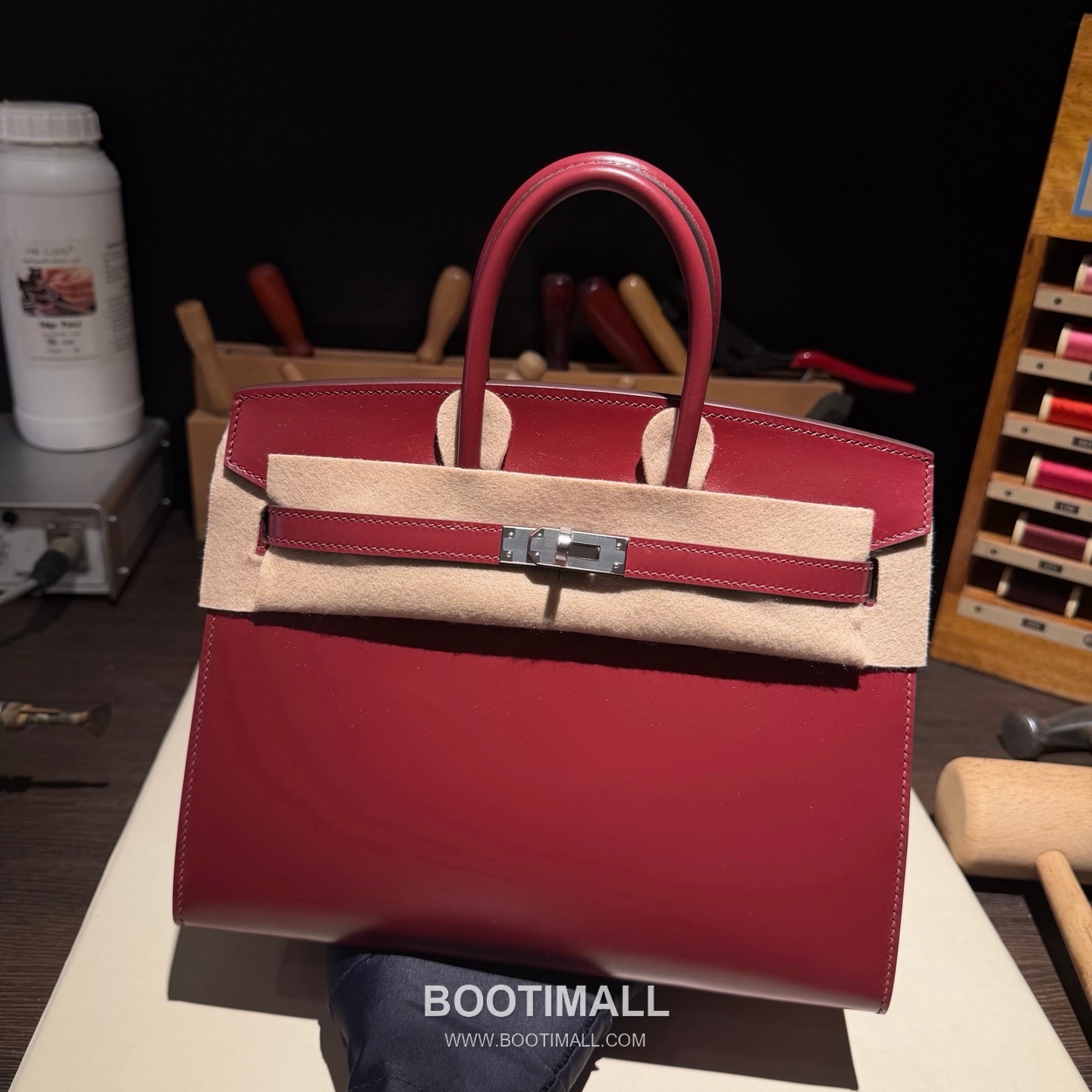 Hermes Birkin 25 Box Calf Rouge H Top Handle Bag 에르메스 버킨 25 박스 카프 루즈 H 탑핸들백 25cm 4