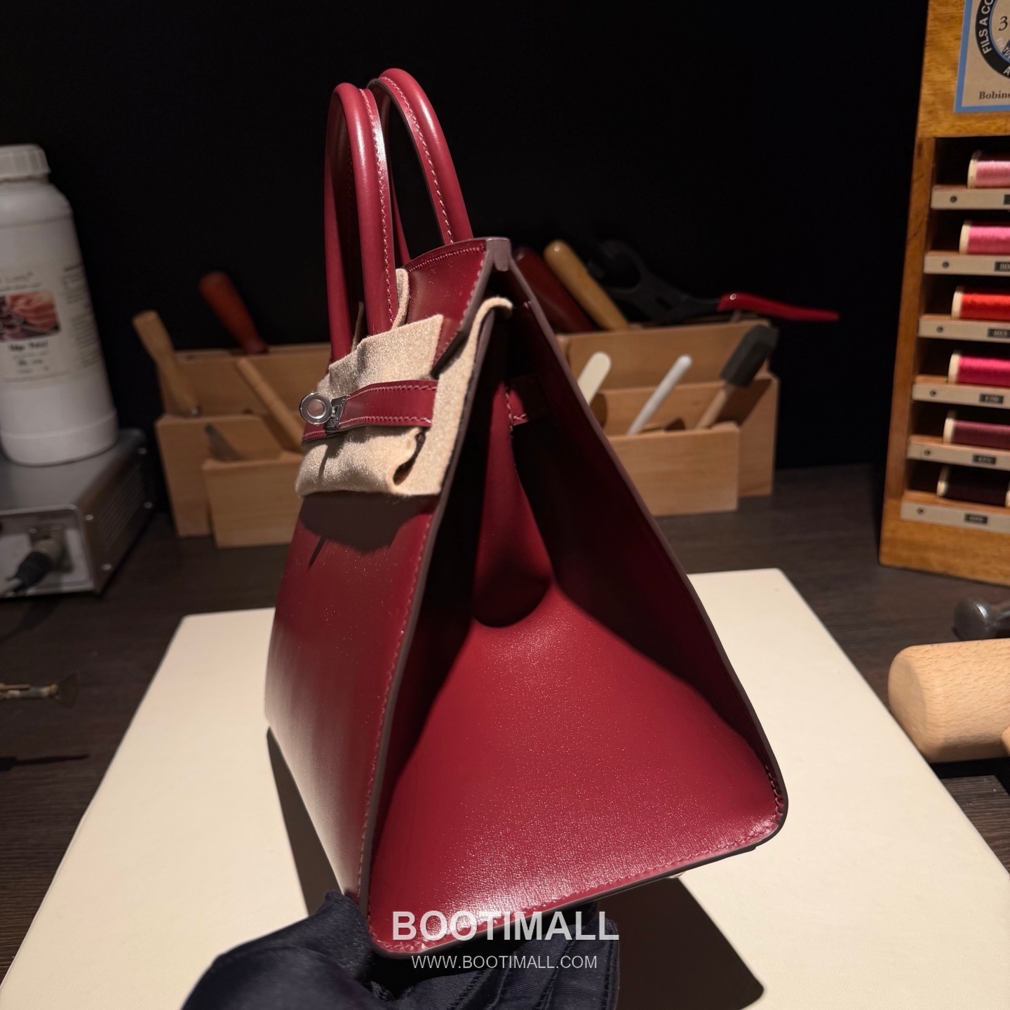Hermes Birkin 25 Box Calf Rouge H Top Handle Bag 에르메스 버킨 25 박스 카프 루즈 H 탑핸들백 25cm 7