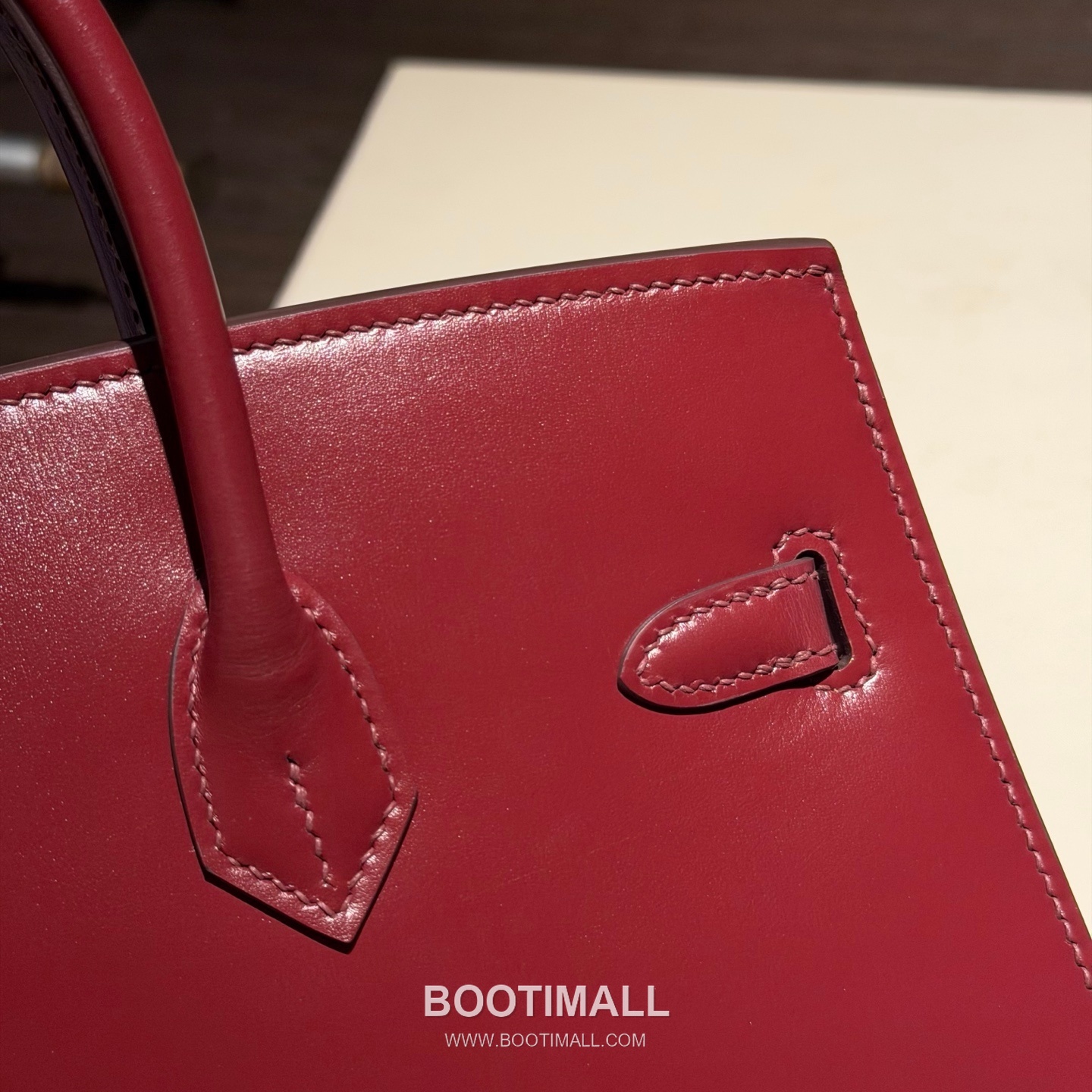 Hermes Birkin 25 Box Calf Rouge H Top Handle Bag 에르메스 버킨 25 박스 카프 루즈 H 탑핸들백 25cm 8