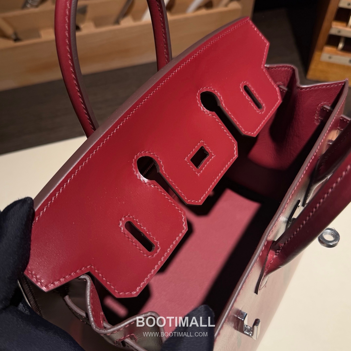 Hermes Birkin 25 Box Calf Rouge H Top Handle Bag 에르메스 버킨 25 박스 카프 루즈 H 탑핸들백 25cm 11