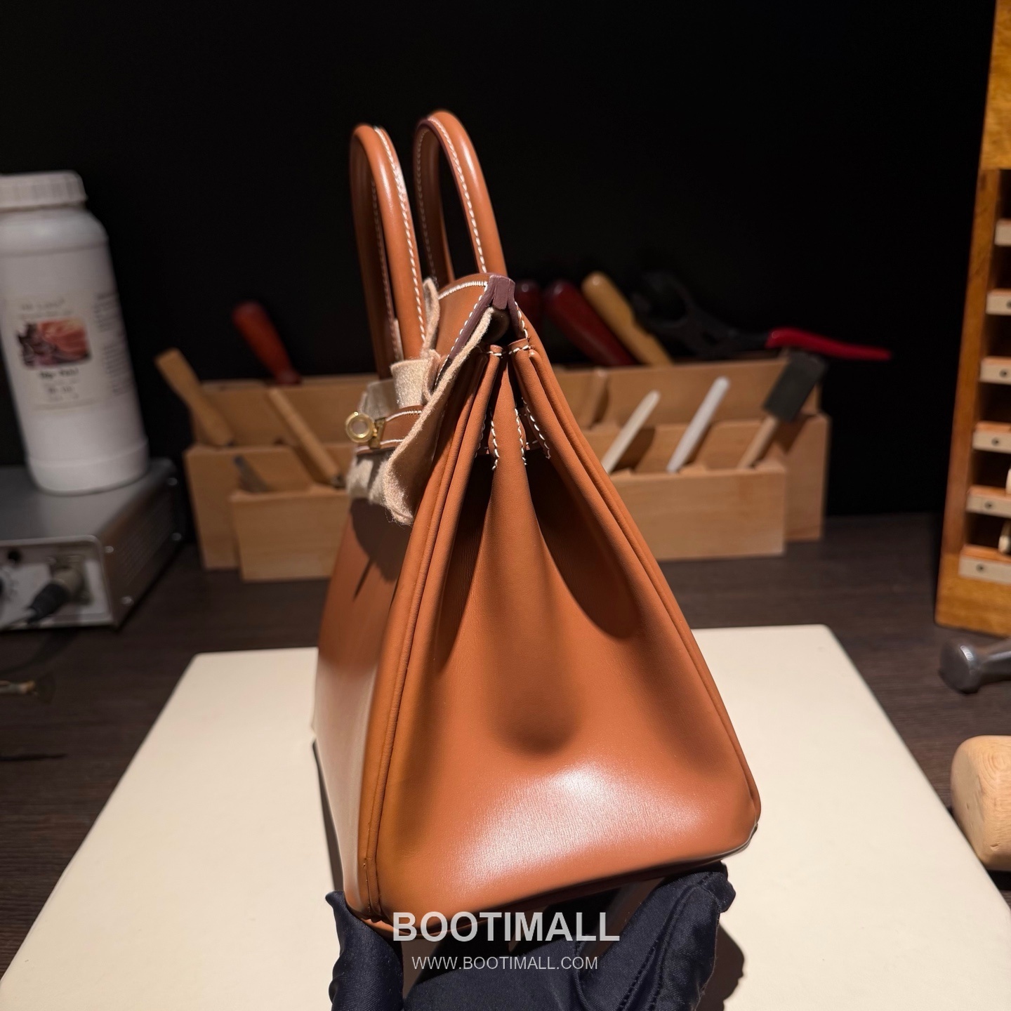 Hermès Birkin 25 Box Calfskin Leather Gold Top Handle Bag 에르메스 버킨 25 박스 카프스킨 레더 골드 탑핸들백 25cm 5