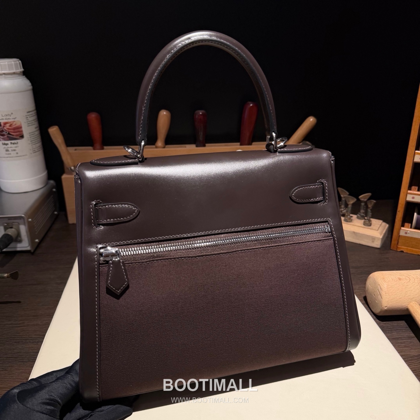 Hermès Kelly Lakis 28 Box Calfskin Leather Ebony Handbag 에르메스 켈리 라키스 28 박스 카프스킨 레더 에보니 핸드백 28cm 8
