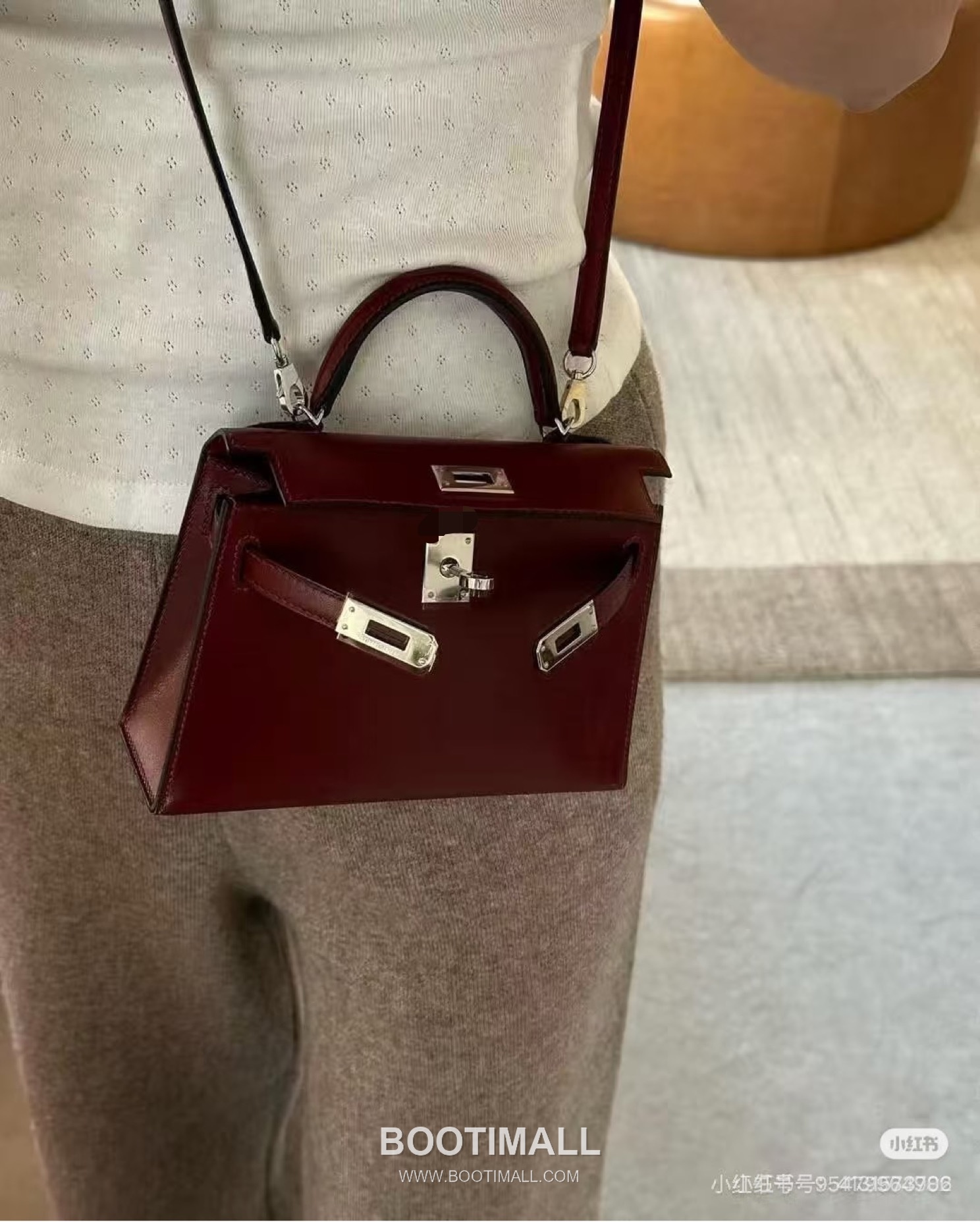 Hermès Kelly I Bordeaux Box Calfskin Leather Top Handle Bag 에르메스 켈리 1세대 보르도 박스 카프스킨 레더 탑핸들백 2