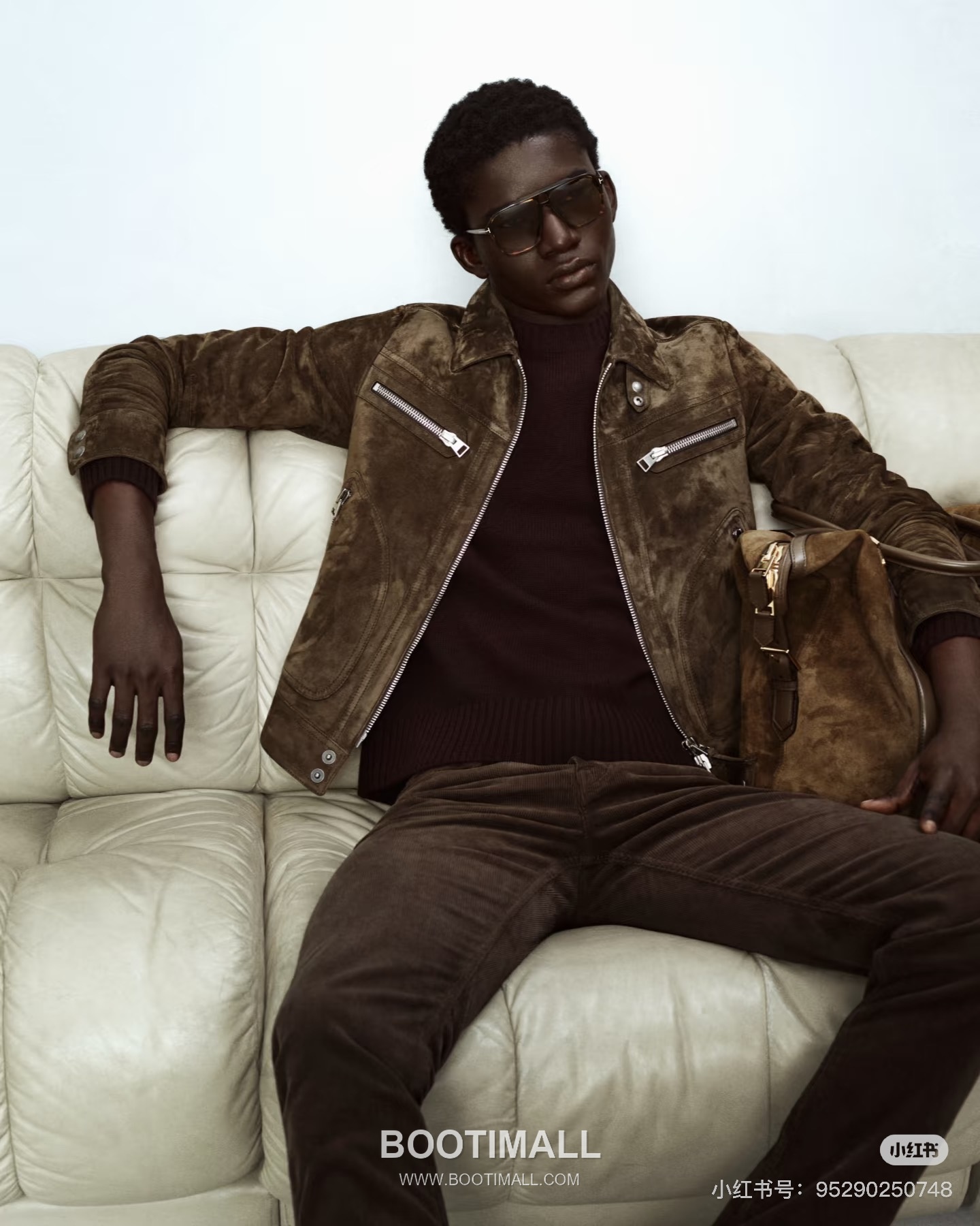 Tom Ford Men's Suede Lambskin Brown Jacket 톰포드 톰 남성 스웨이드 양가죽 브라운 자켓 2