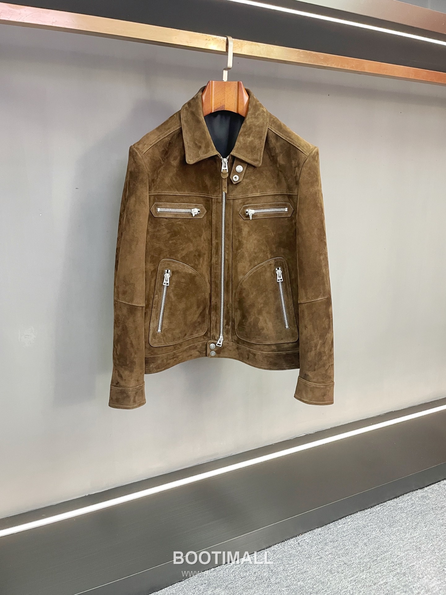 Tom Ford Men's Suede Lambskin Brown Jacket 톰포드 톰 남성 스웨이드 양가죽 브라운 자켓 13