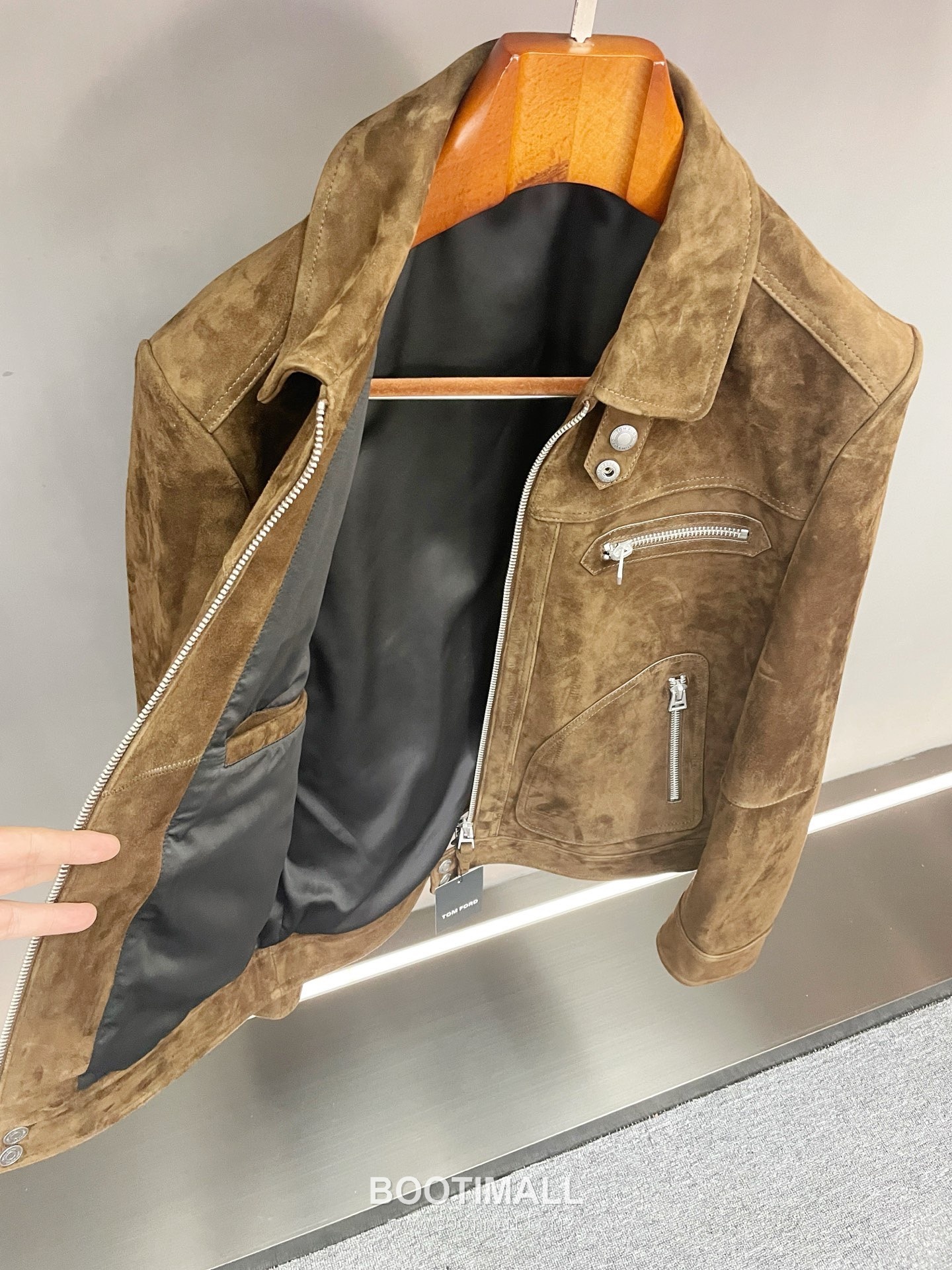 Tom Ford Men's Suede Lambskin Brown Jacket 톰포드 톰 남성 스웨이드 양가죽 브라운 자켓 15