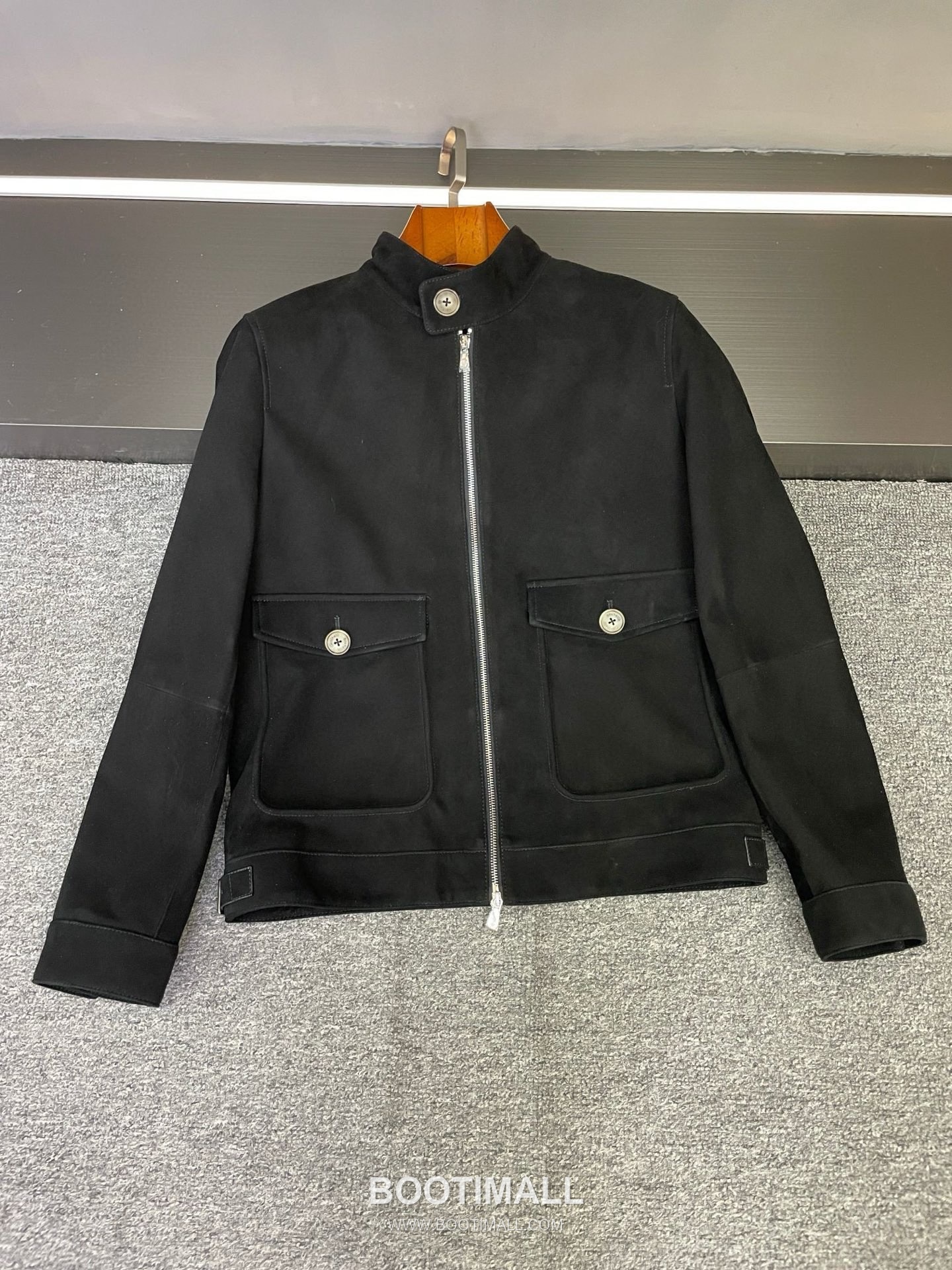 Brunello Cucinelli Suede Lambskin Outerwear Black Jacket 브루넬로 쿠치넬리 스웨이드 램스킨 아우터 블랙 재킷 1