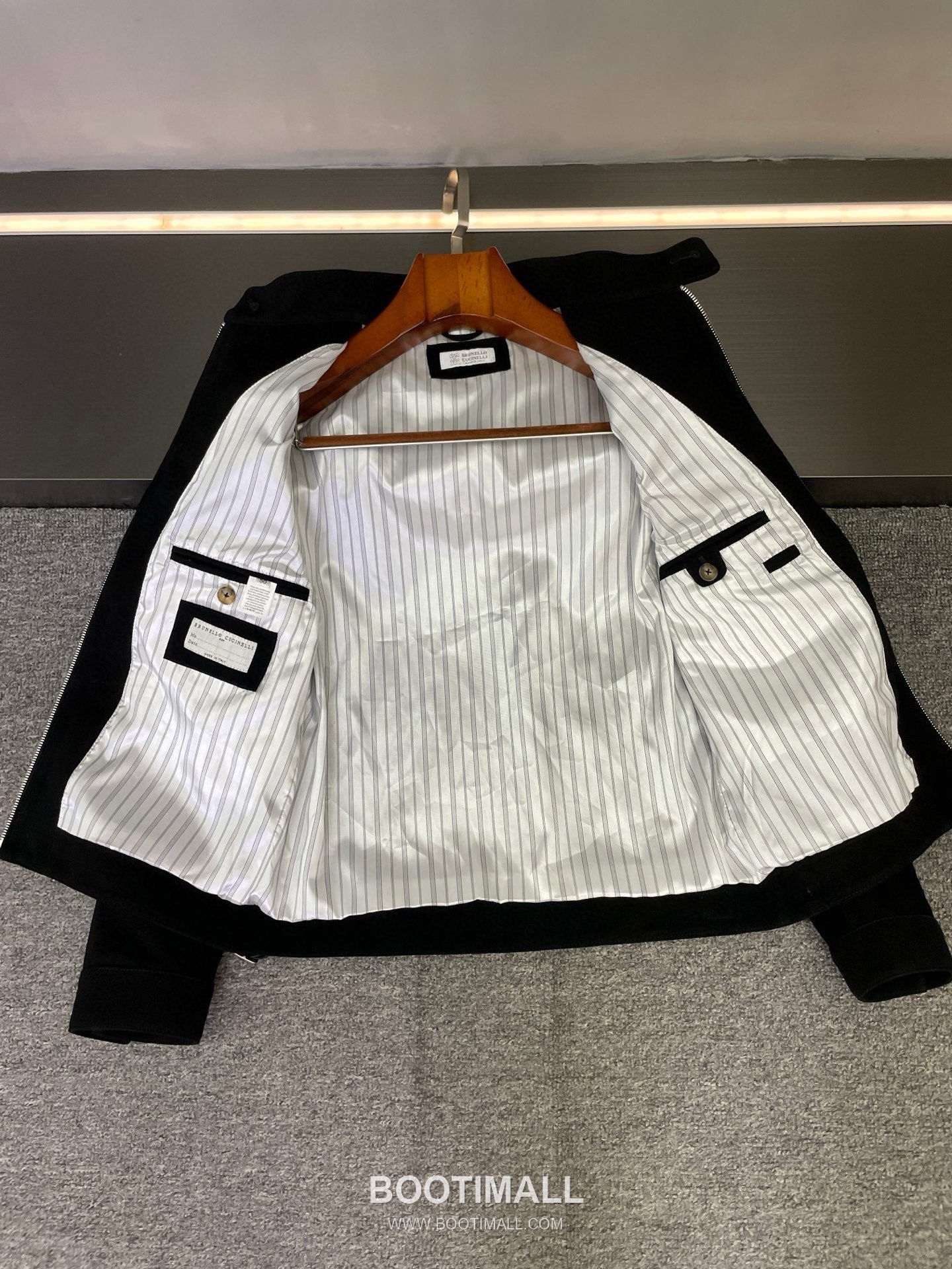 Brunello Cucinelli Suede Lambskin Outerwear Black Jacket 브루넬로 쿠치넬리 스웨이드 램스킨 아우터 블랙 재킷 3