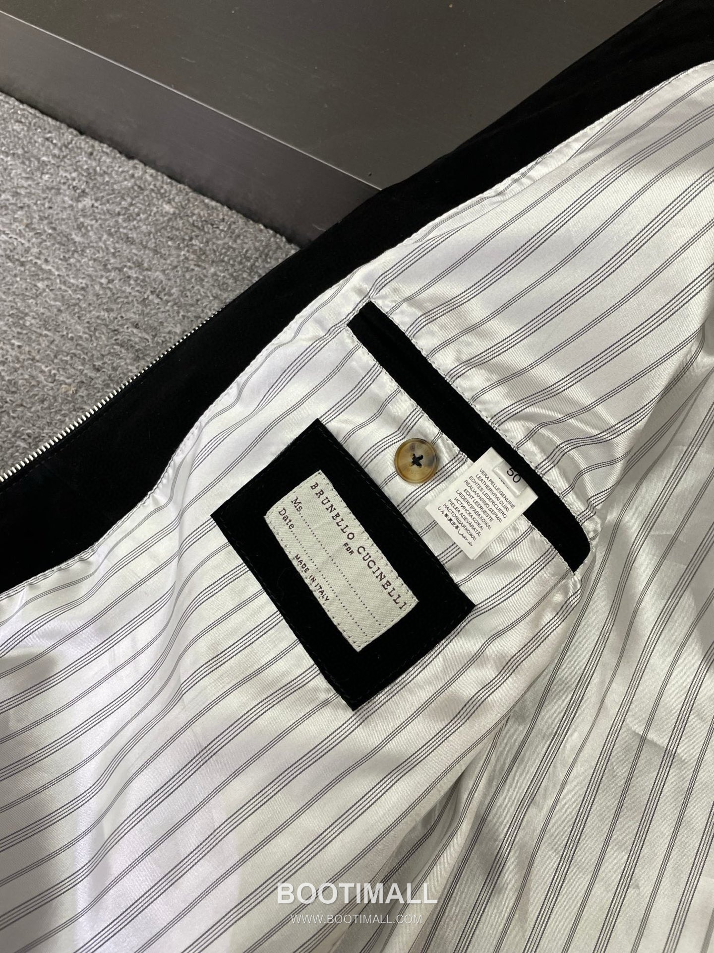 Brunello Cucinelli Suede Lambskin Outerwear Black Jacket 브루넬로 쿠치넬리 스웨이드 램스킨 아우터 블랙 재킷 8