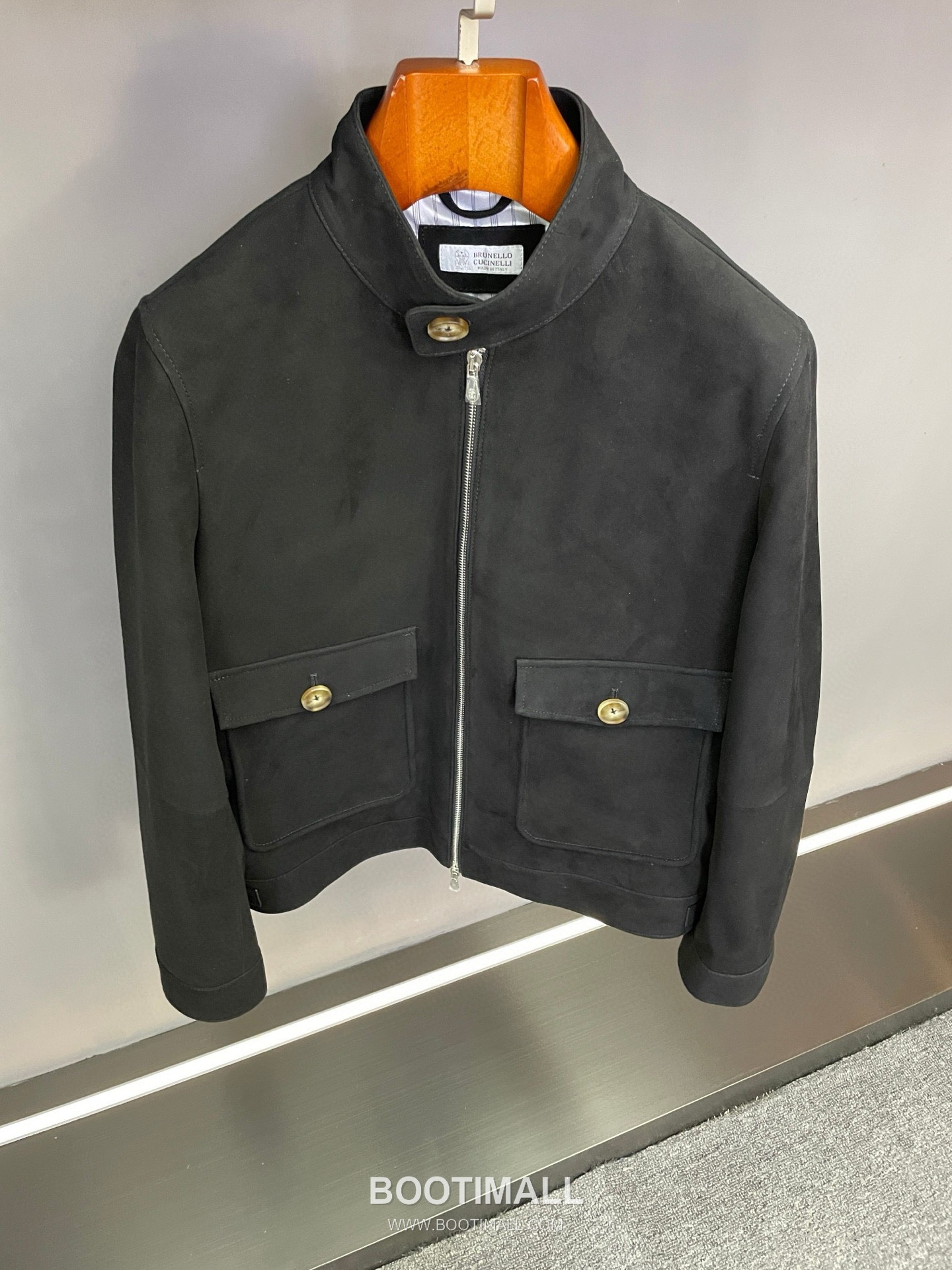 Brunello Cucinelli Suede Lambskin Outerwear Black Jacket 브루넬로 쿠치넬리 스웨이드 램스킨 아우터 블랙 재킷 13