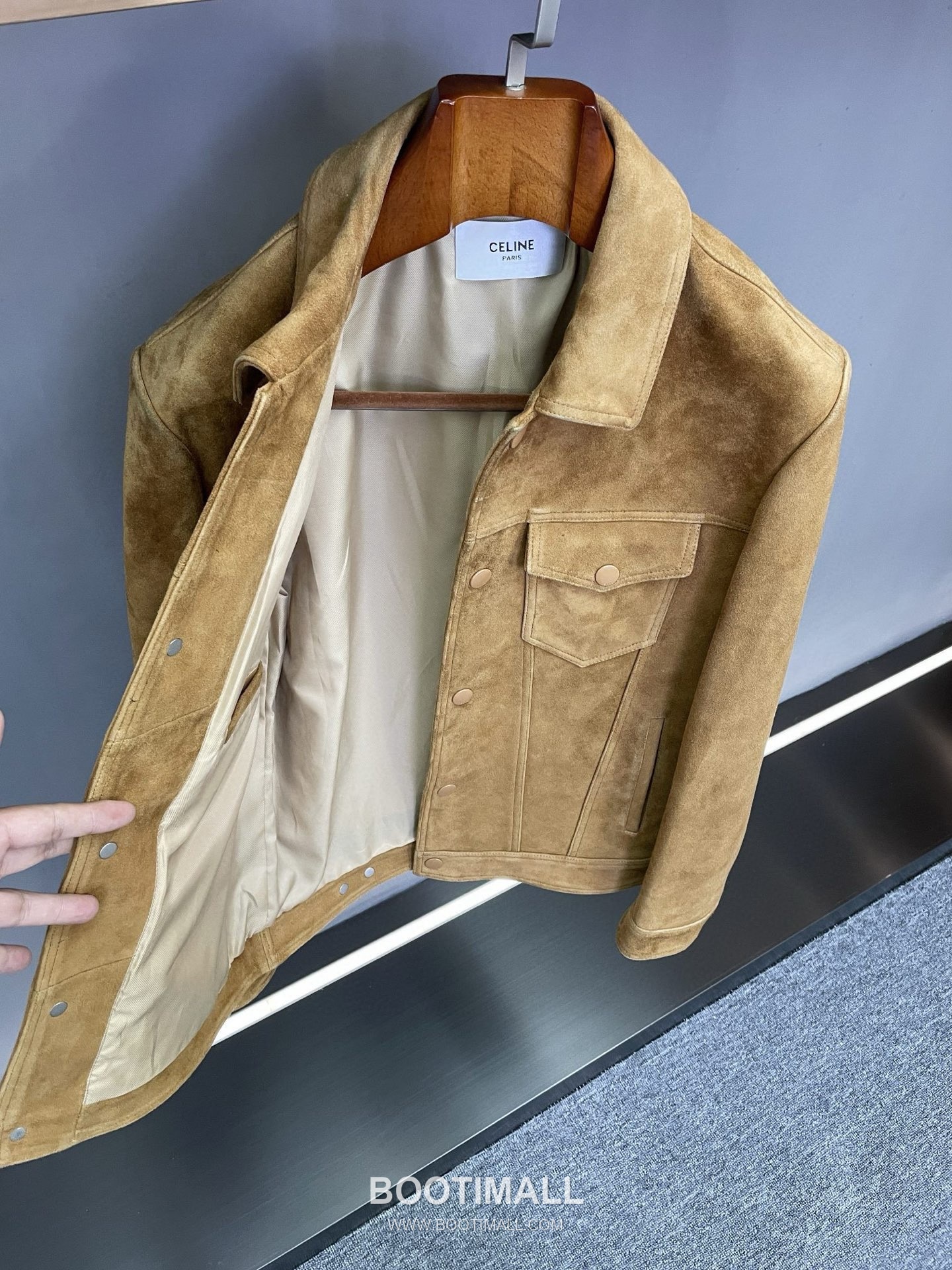 Celine Suede Lambskin Trucker Black Jacket 셀린느 스웨이드 양가죽 트러커 블랙 자켓 15