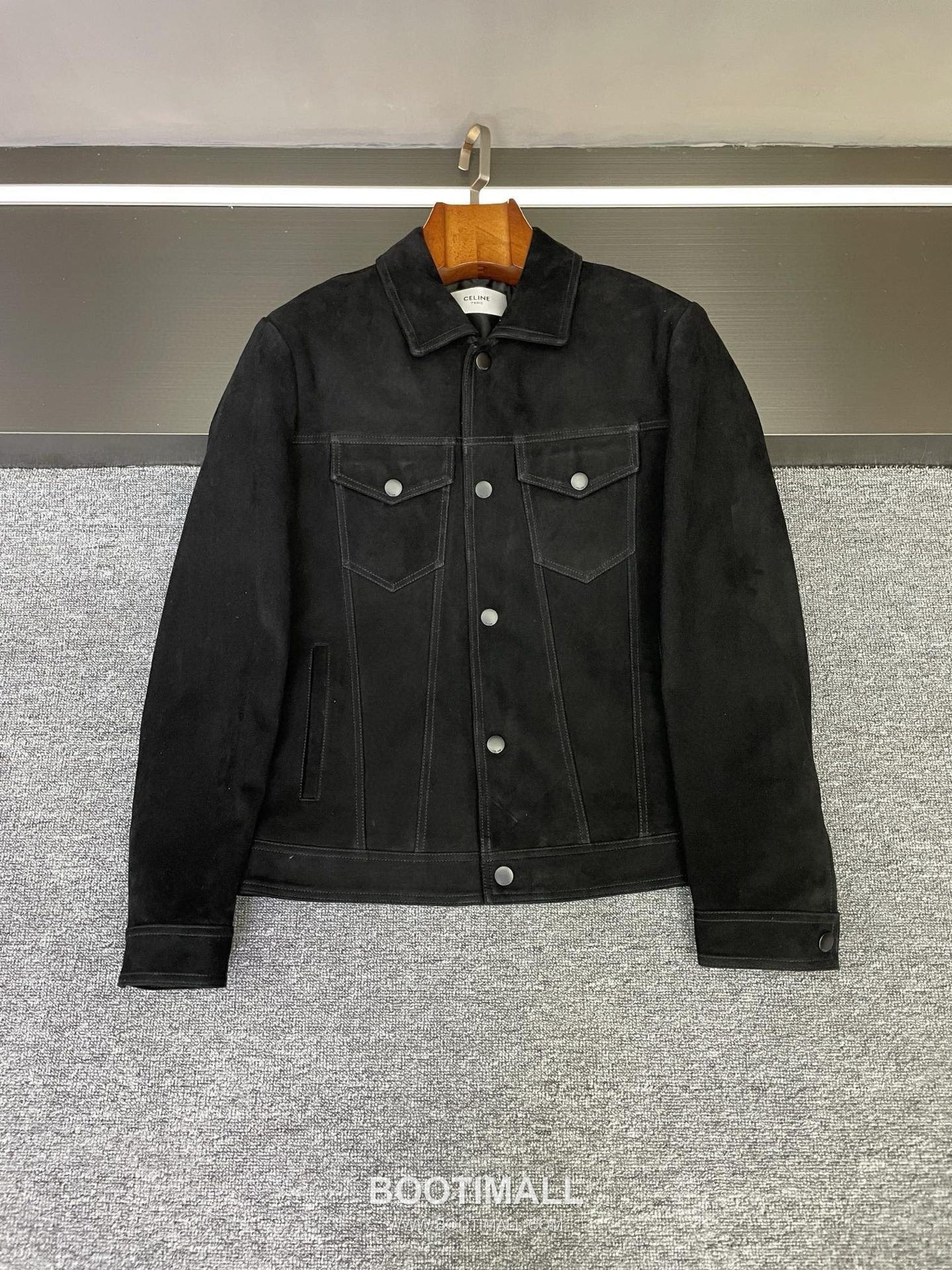 Celine Suede Lambskin Trucker Black Jacket 셀린느 스웨이드 양가죽 트러커 블랙 자켓 1