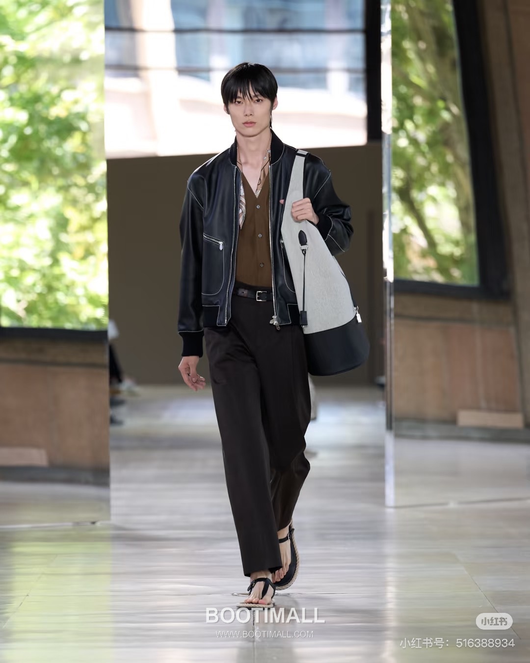 Hermes 2026 S/S Lambskin Blouson Black 에르메스 2026 S/S 램스킨 블루종 양가죽 블랙 3