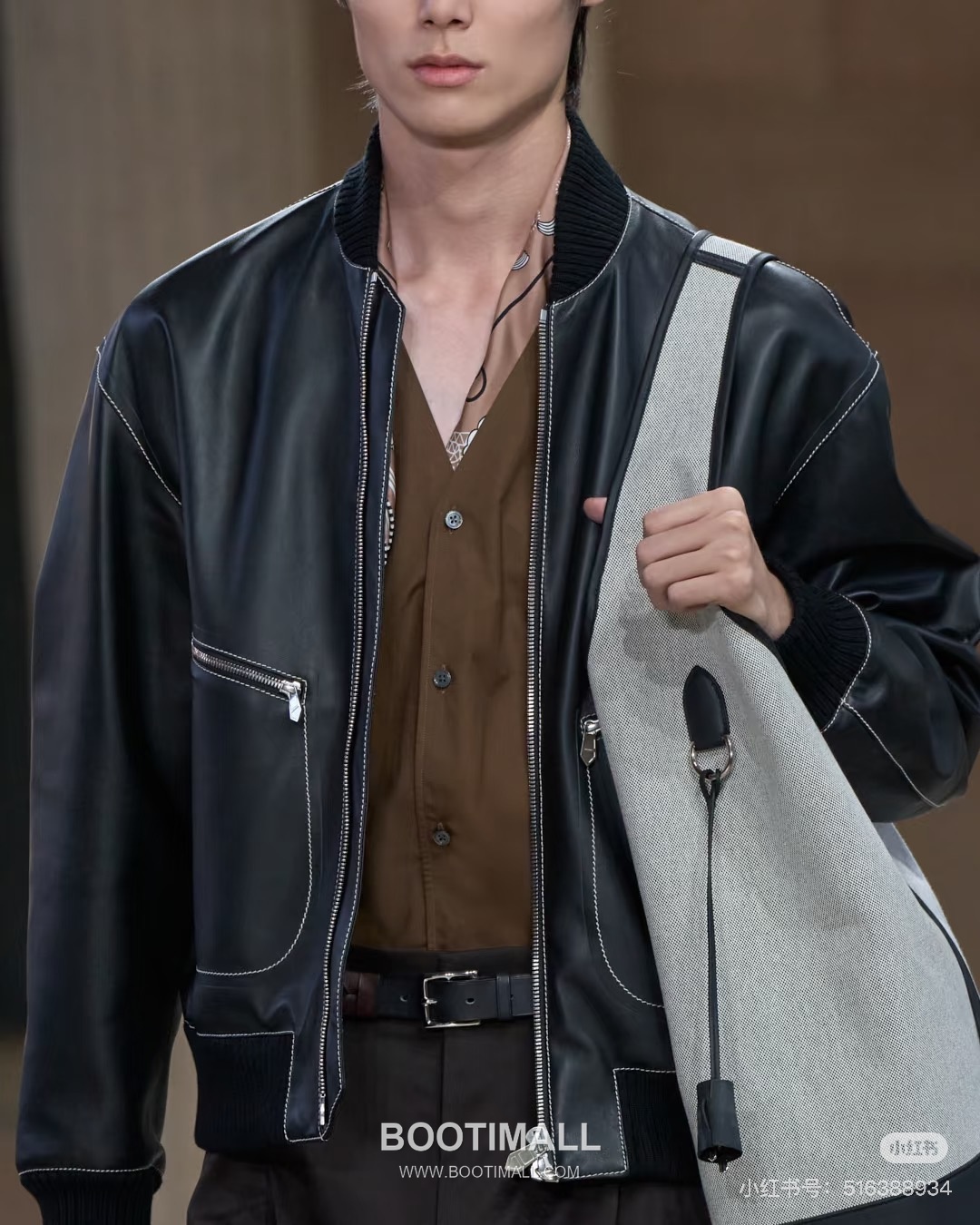 Hermes 2026 S/S Lambskin Blouson Black 에르메스 2026 S/S 램스킨 블루종 양가죽 블랙 4