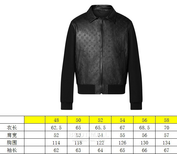 Louis Vuitton Lambskin Cashmere Panel Jacket Lambskin, Black 루이비통 램스킨 캐시미어 패널 재킷 블랙 1