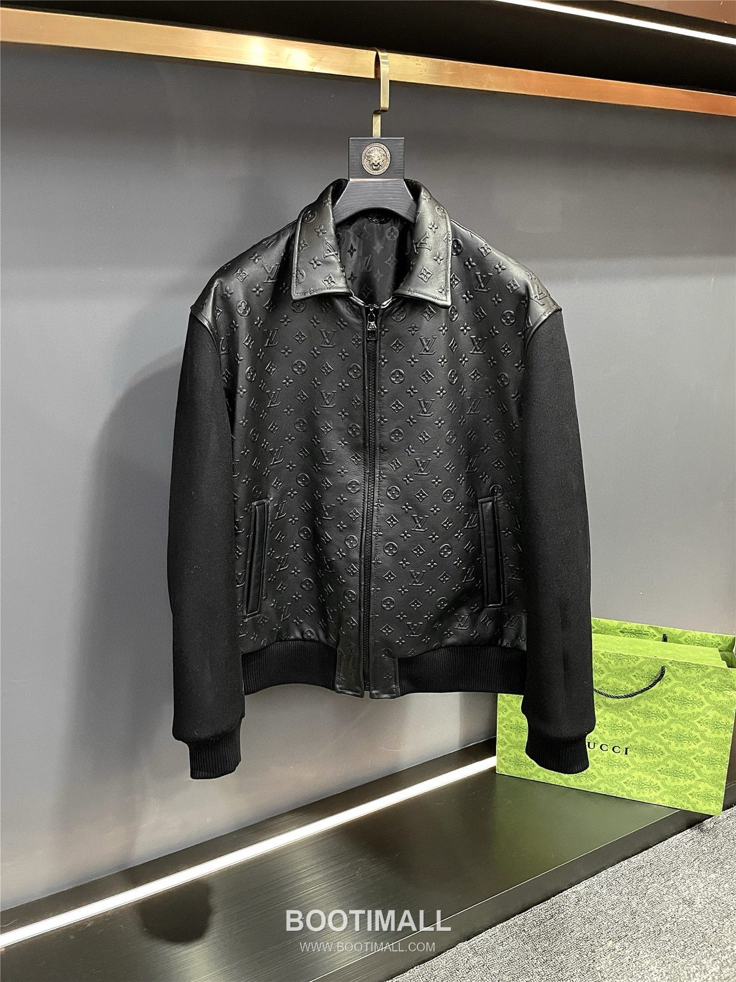 Louis Vuitton Lambskin Cashmere Panel Jacket Lambskin, Black 루이비통 램스킨 캐시미어 패널 재킷 블랙 7