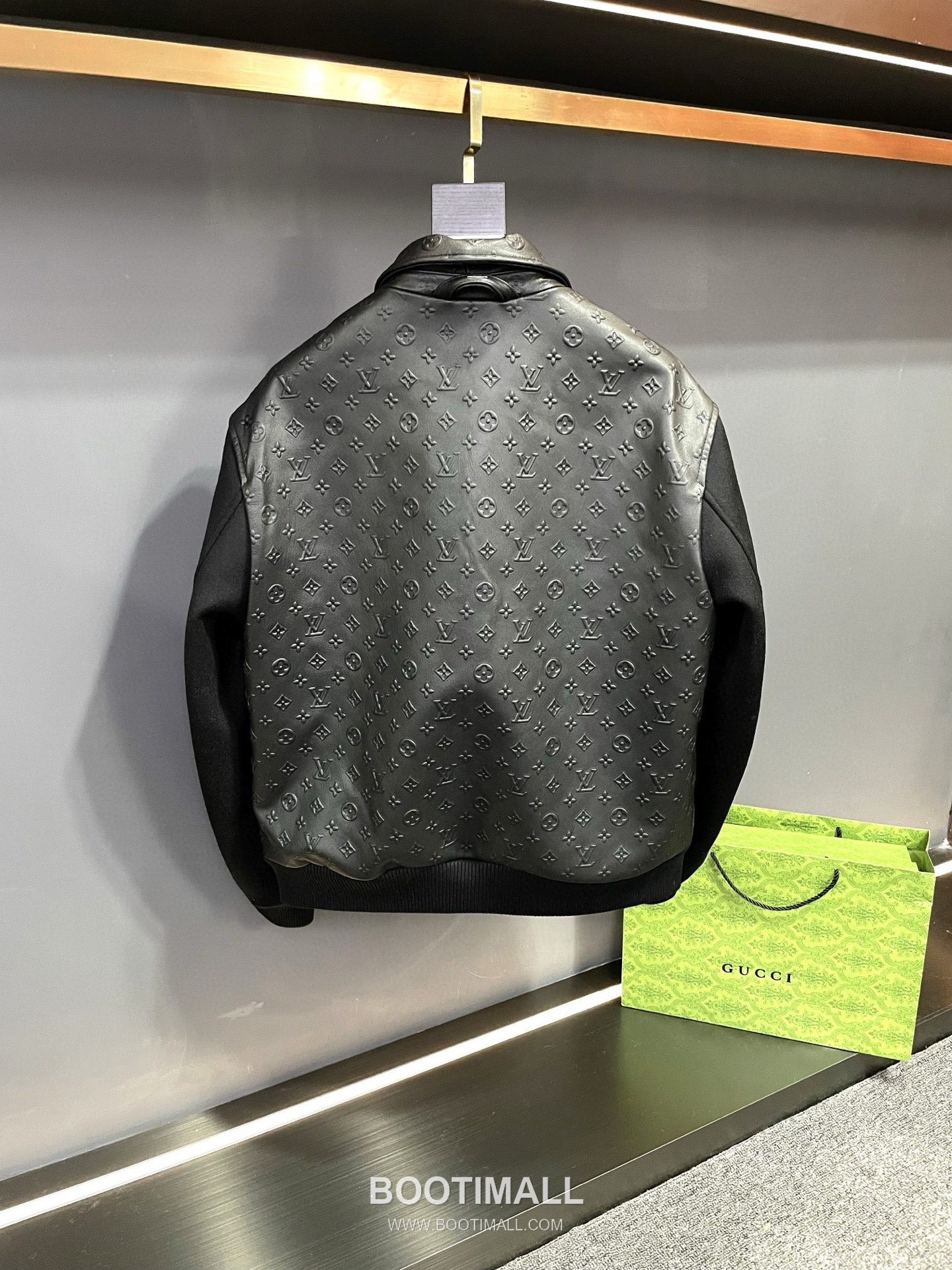 Louis Vuitton Lambskin Cashmere Panel Jacket Lambskin, Black 루이비통 램스킨 캐시미어 패널 재킷 블랙 8