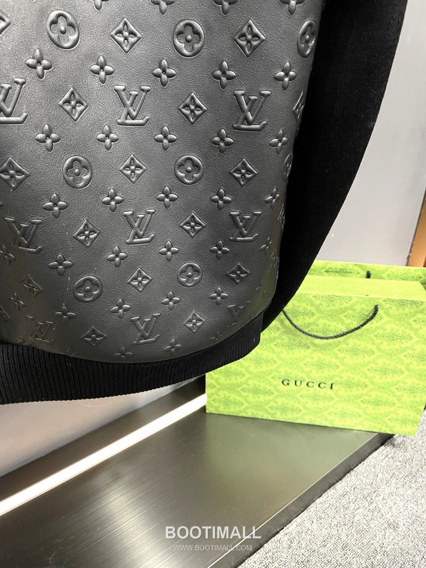 Louis Vuitton Lambskin Cashmere Panel Jacket Lambskin, Black 루이비통 램스킨 캐시미어 패널 재킷 블랙 11