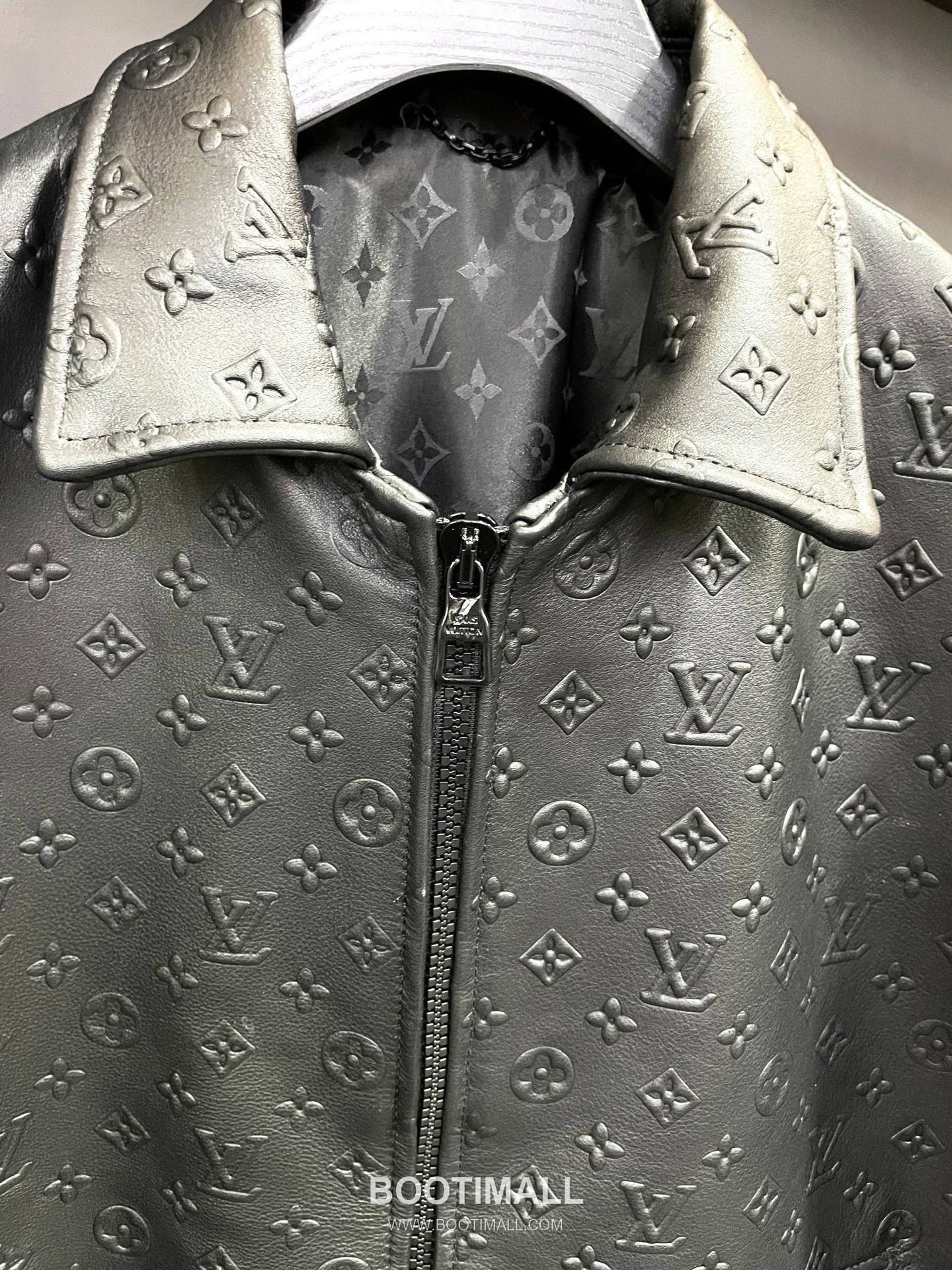 Louis Vuitton Lambskin Cashmere Panel Jacket Lambskin, Black 루이비통 램스킨 캐시미어 패널 재킷 블랙 14