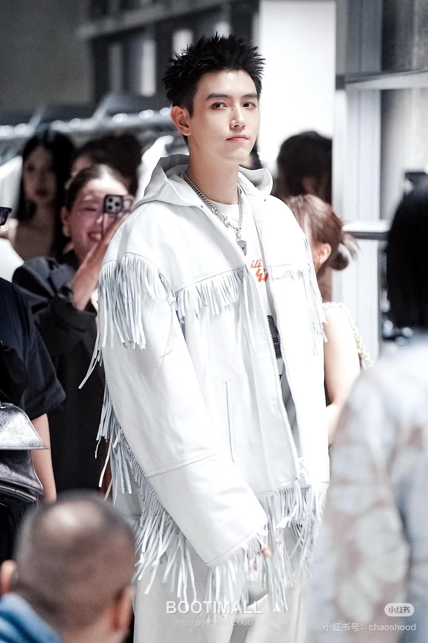 Balenciaga Fringe Lambskin Jacket Black 발렌시아가 프린지 램스킨 재킷 양가죽 블랙 2