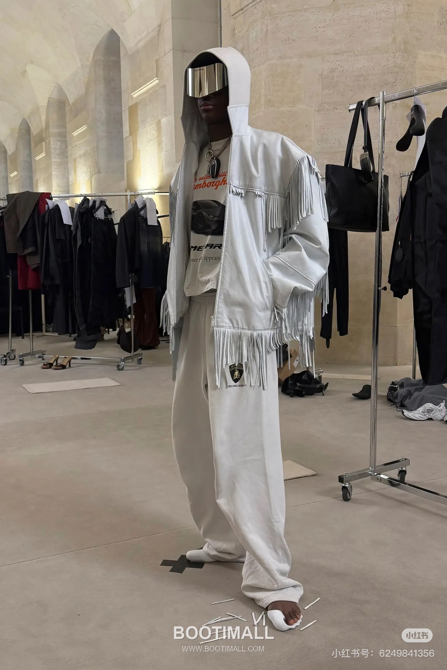 Balenciaga Fringe Lambskin Jacket Black 발렌시아가 프린지 램스킨 재킷 양가죽 블랙 6