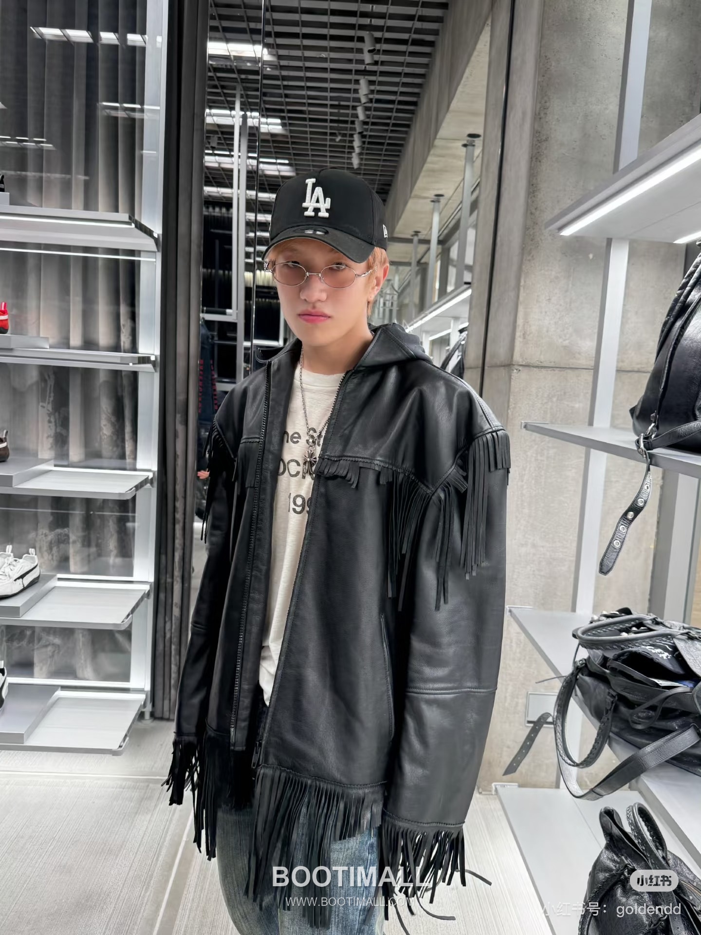 Balenciaga Fringe Lambskin Jacket Black 발렌시아가 프린지 램스킨 재킷 양가죽 블랙 9